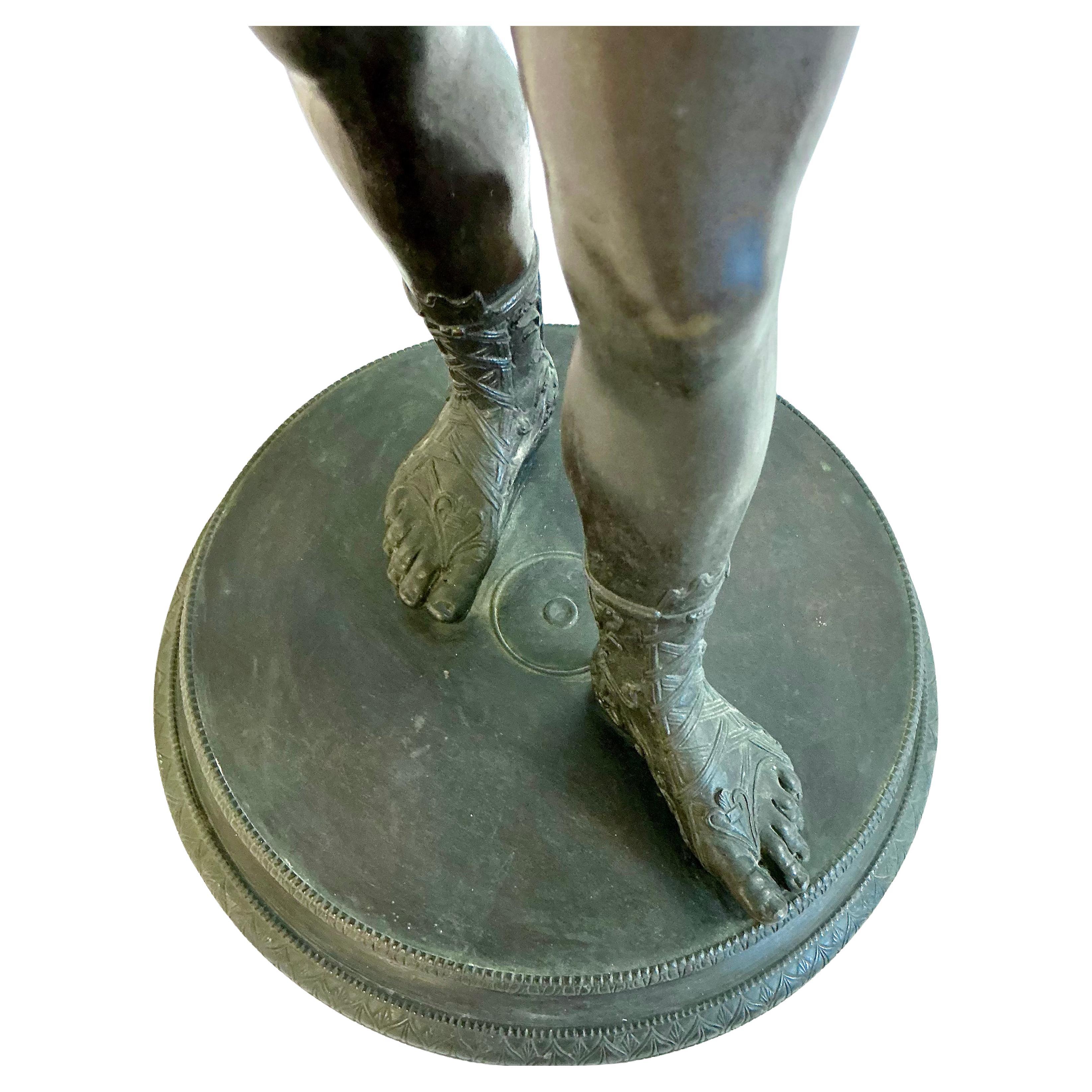 Gran Escultura De Bronce De Narciso Italiana Siglo XIX en venta 2