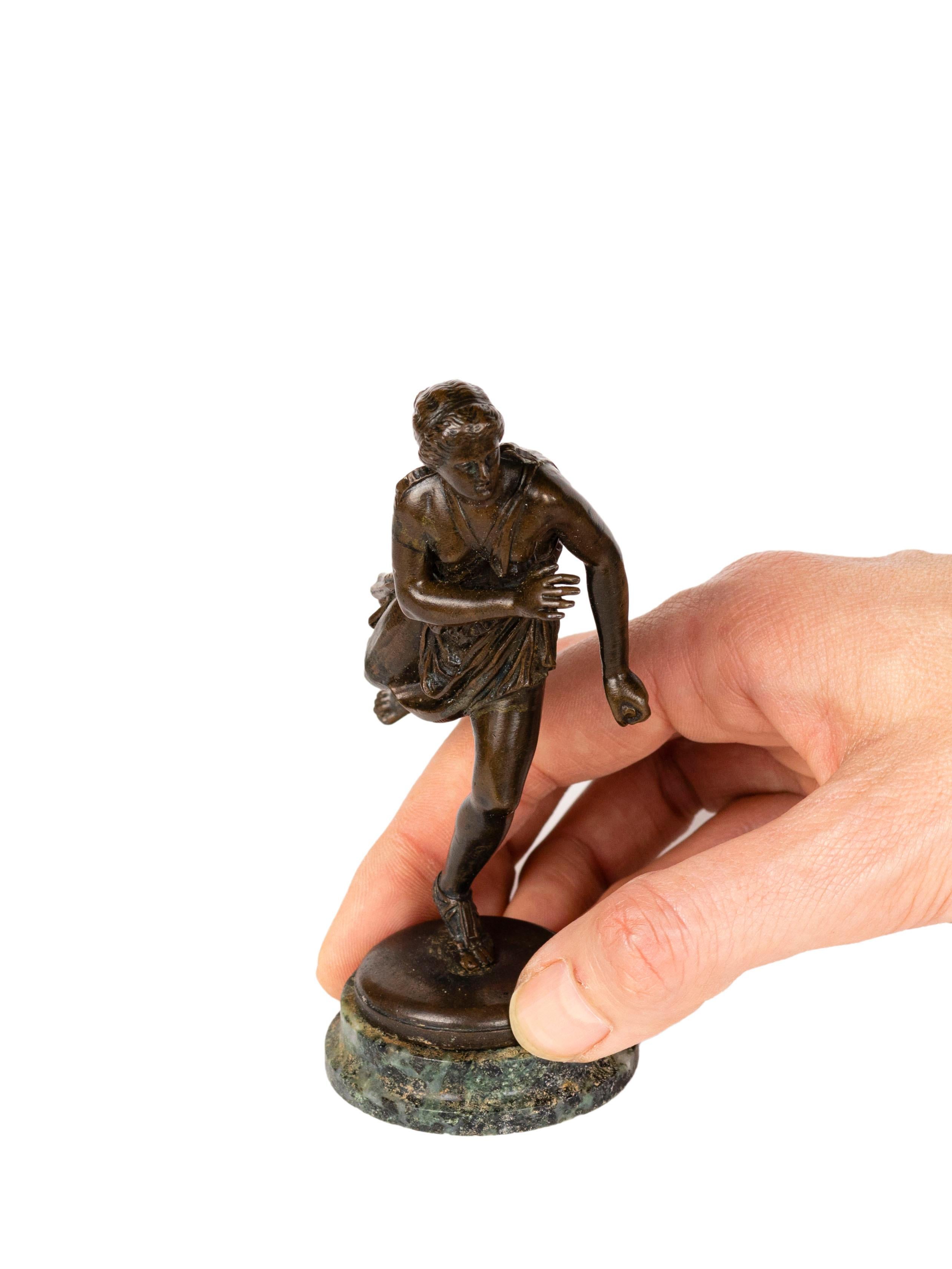 French Grand Tour Bronze Statue Of Atalanta, Thiébaut Freres For Sale