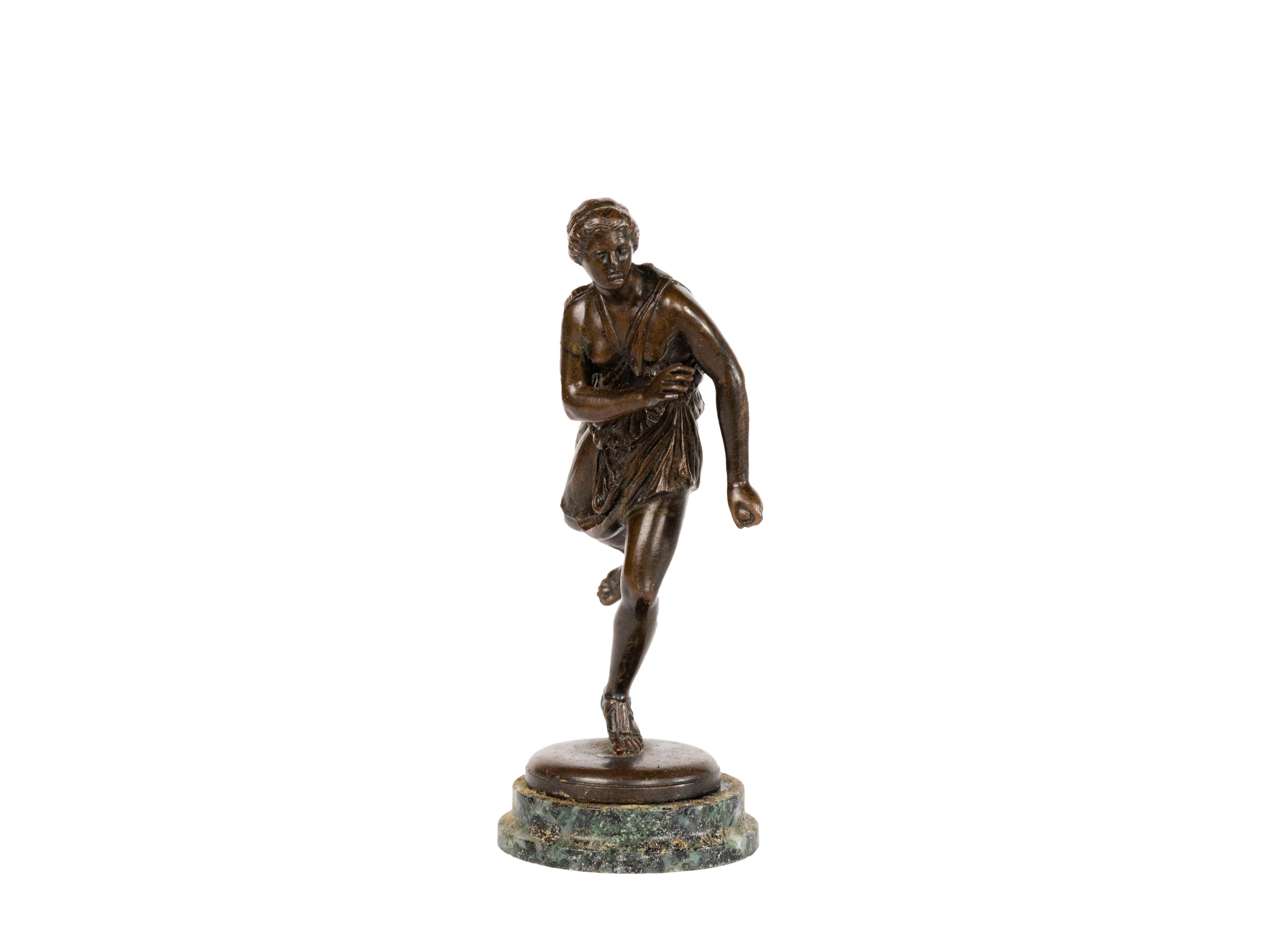 Bronze Grand Tour Statue en bronze d'Atalante, Thiébaut Frères en vente