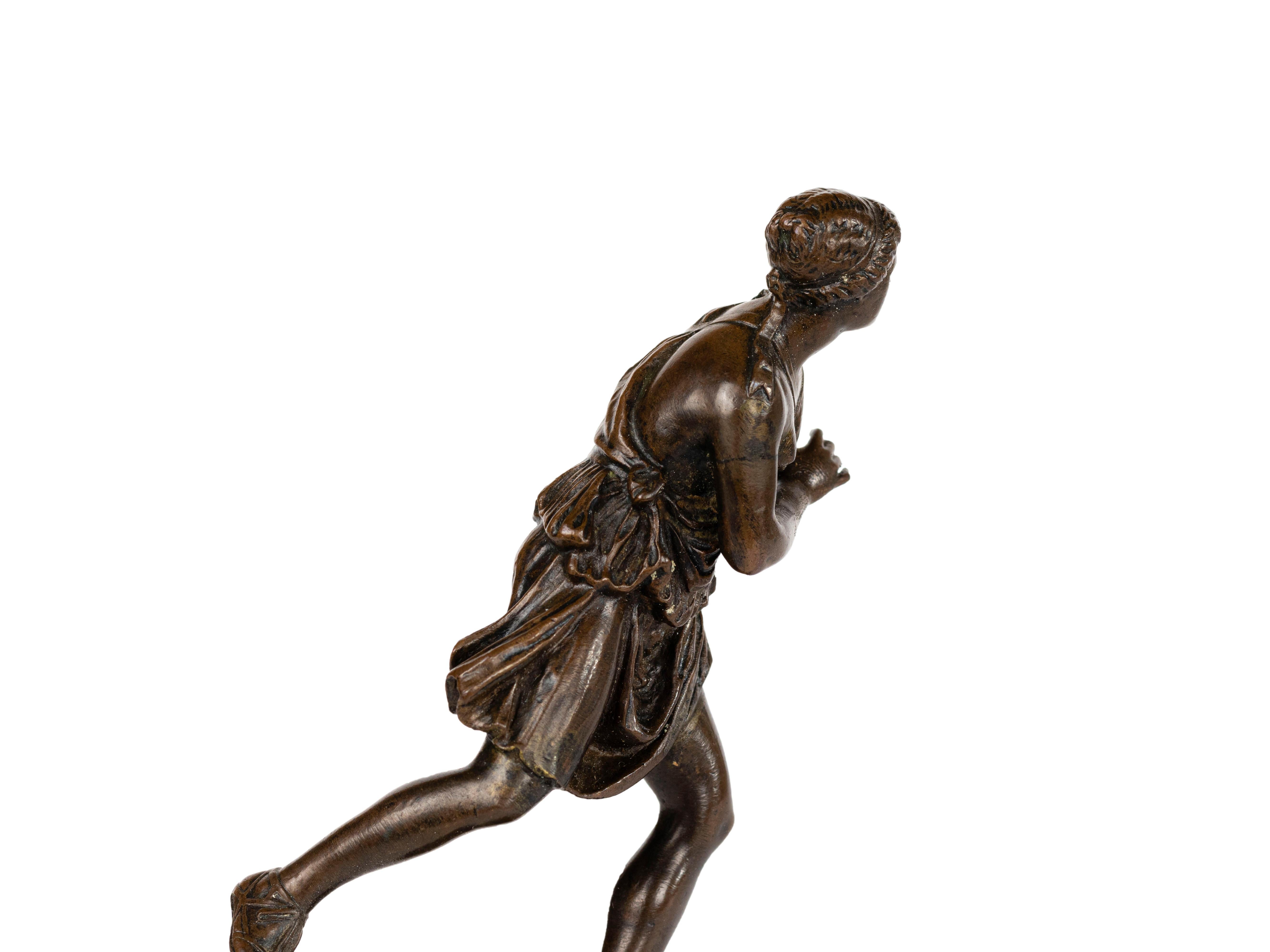 Grand Tour Bronze Statue Of Atalanta, Thiébaut Freres For Sale 1