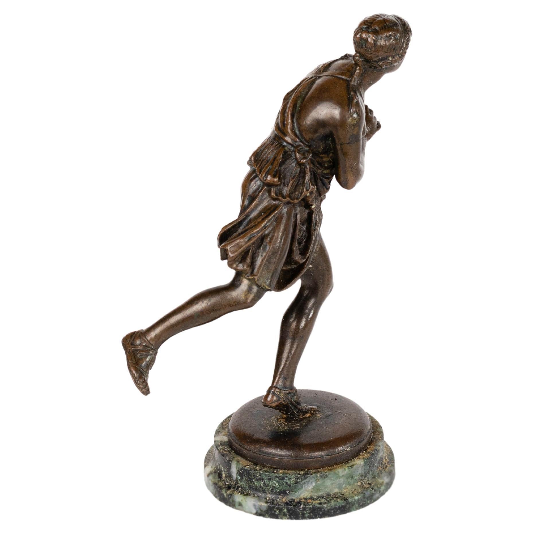 Grand Tour Bronze Statue Of Atalanta, Thiébaut Freres For Sale