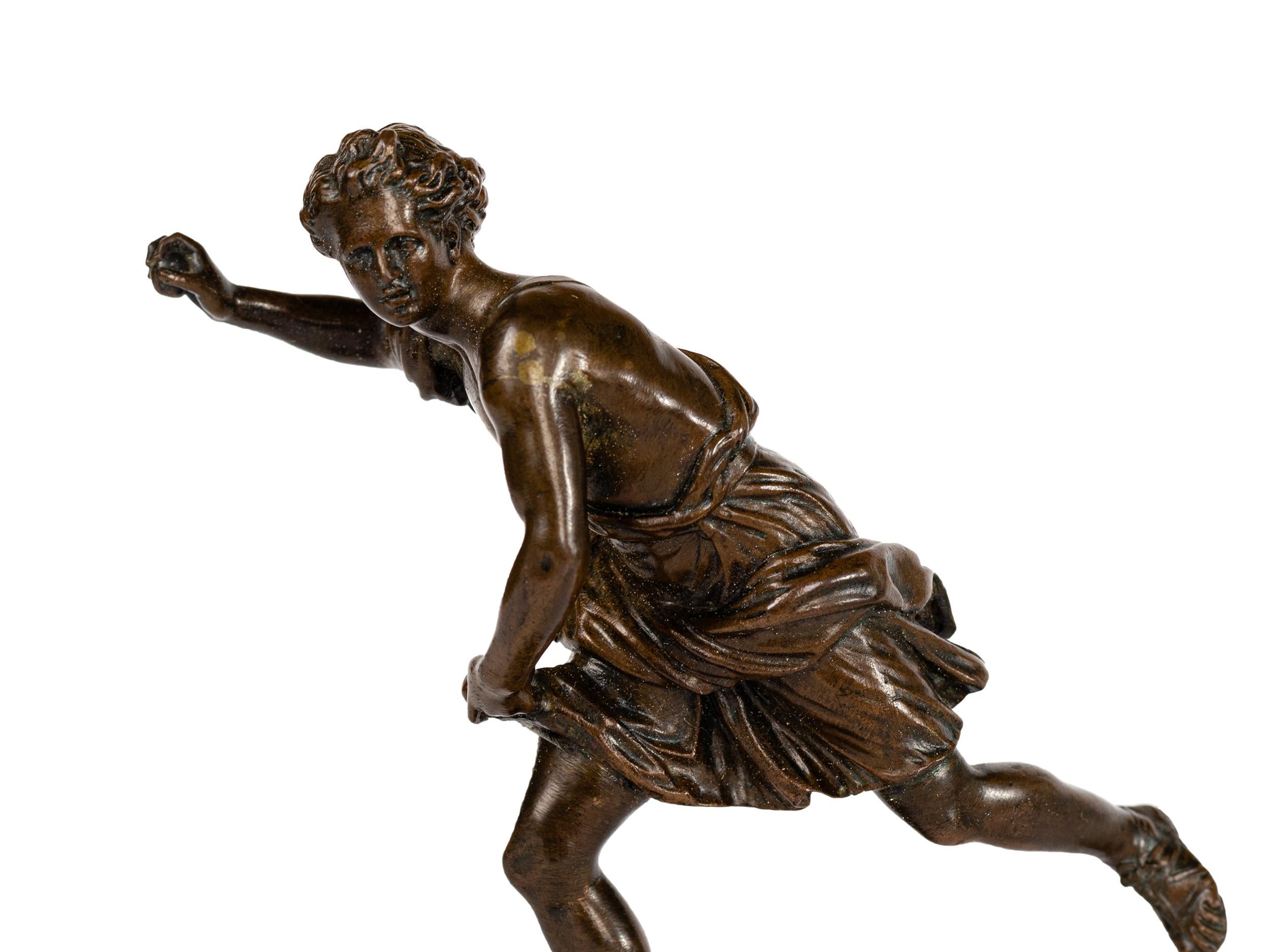 Bronzo Statua di bronzo Grand Tour di Ippomene che lancia le mele d'oro, Thiébaut Frères in vendita
