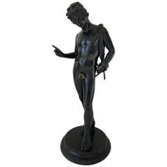 Grand Tour Bronze Statue of Narcissus