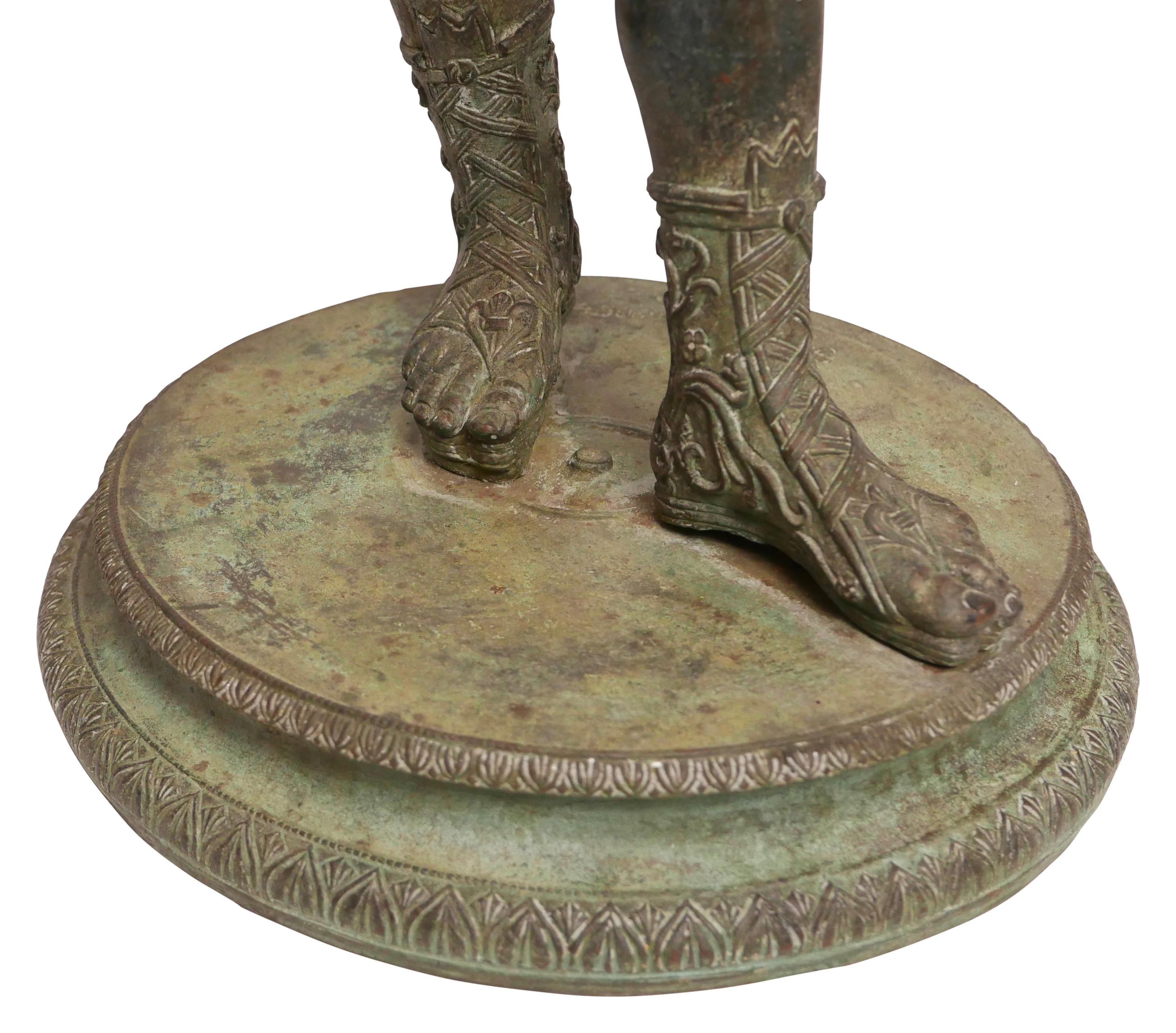 Grand Tour Bronze Statue of Narcissus, Italian 19th Century 1