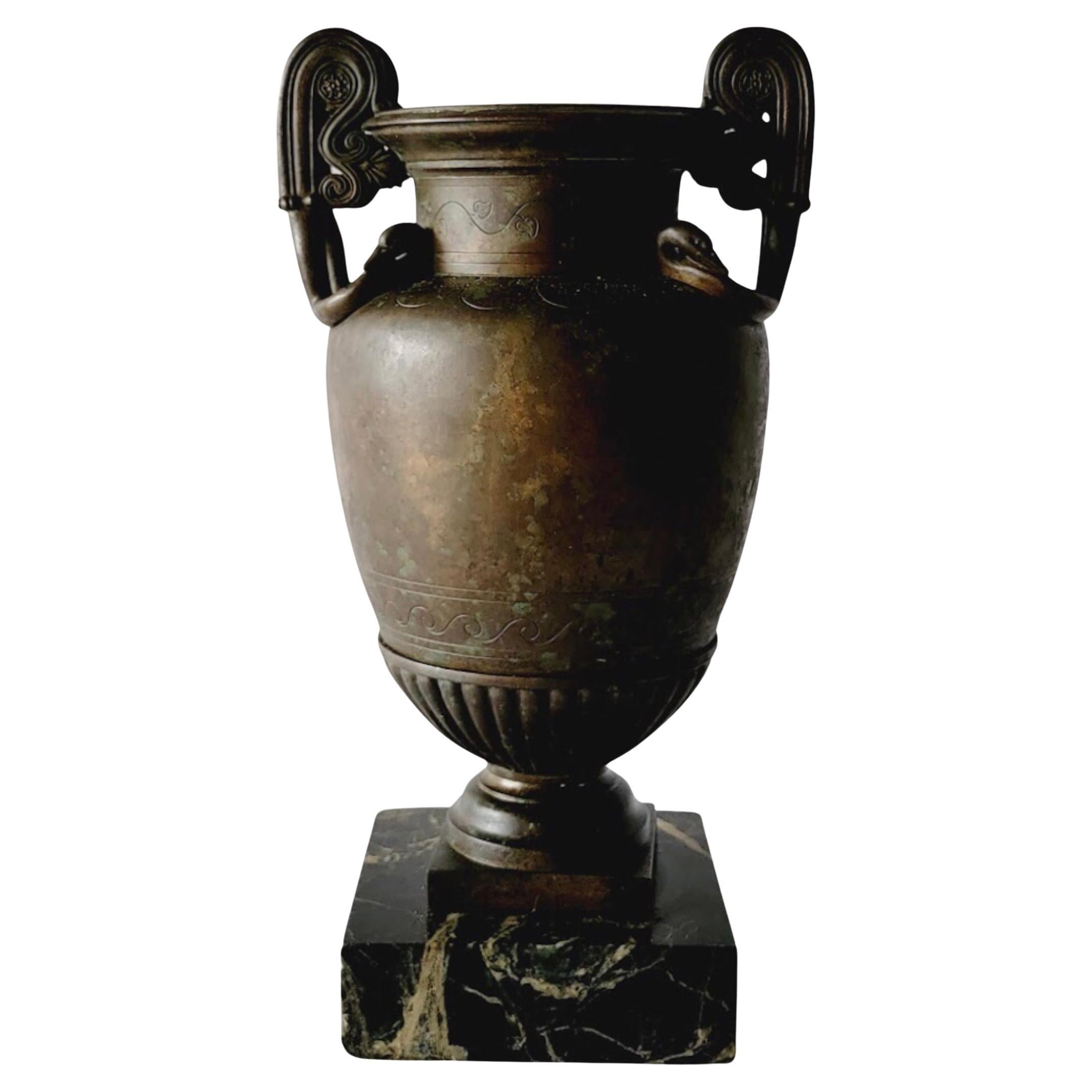 Grand Tour Bronze Volute Krater / Vase / Urn by Benedetto Boschetti , C. 1840