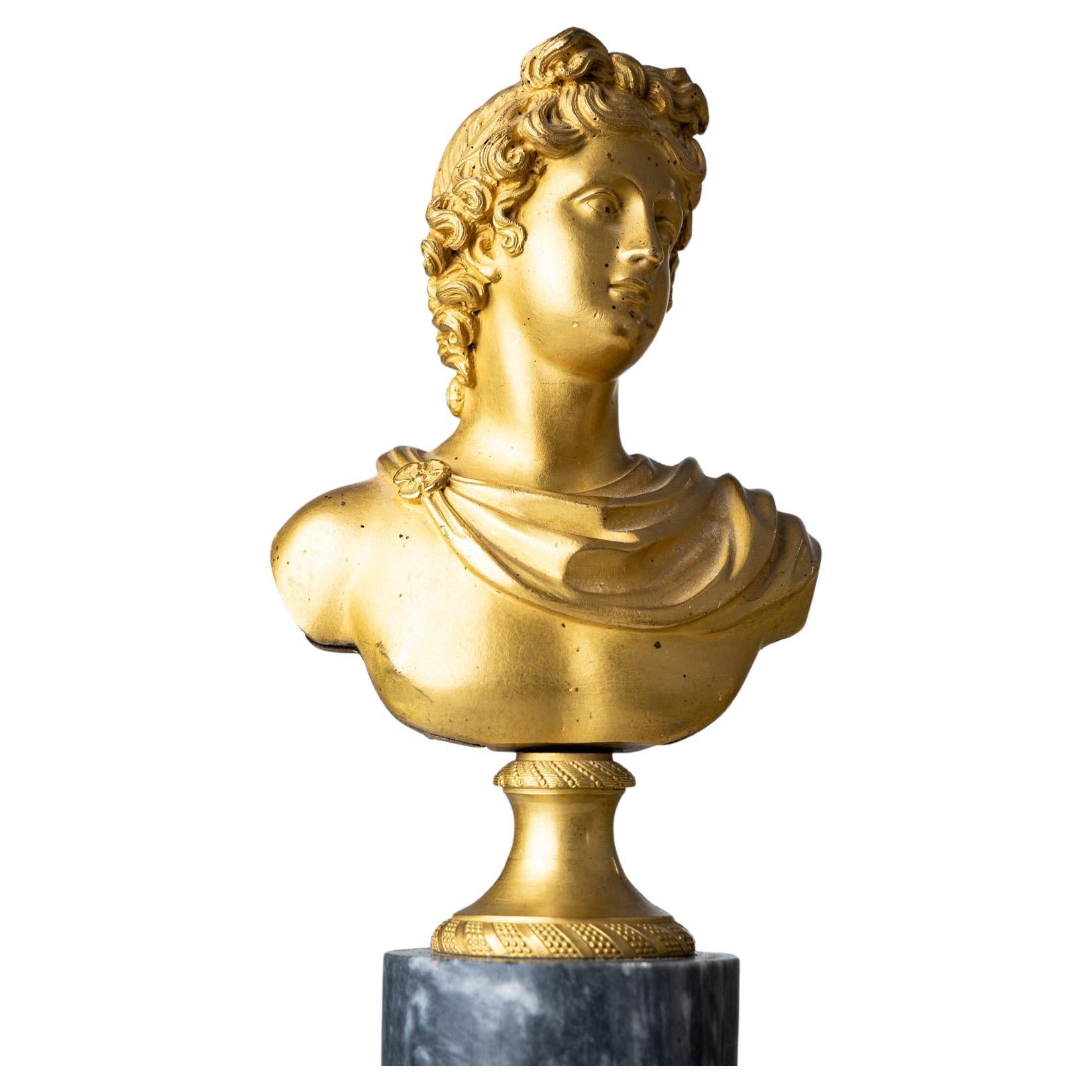 Gran Tour Busto de Apolo Belvedere, Italia Siglo XIX