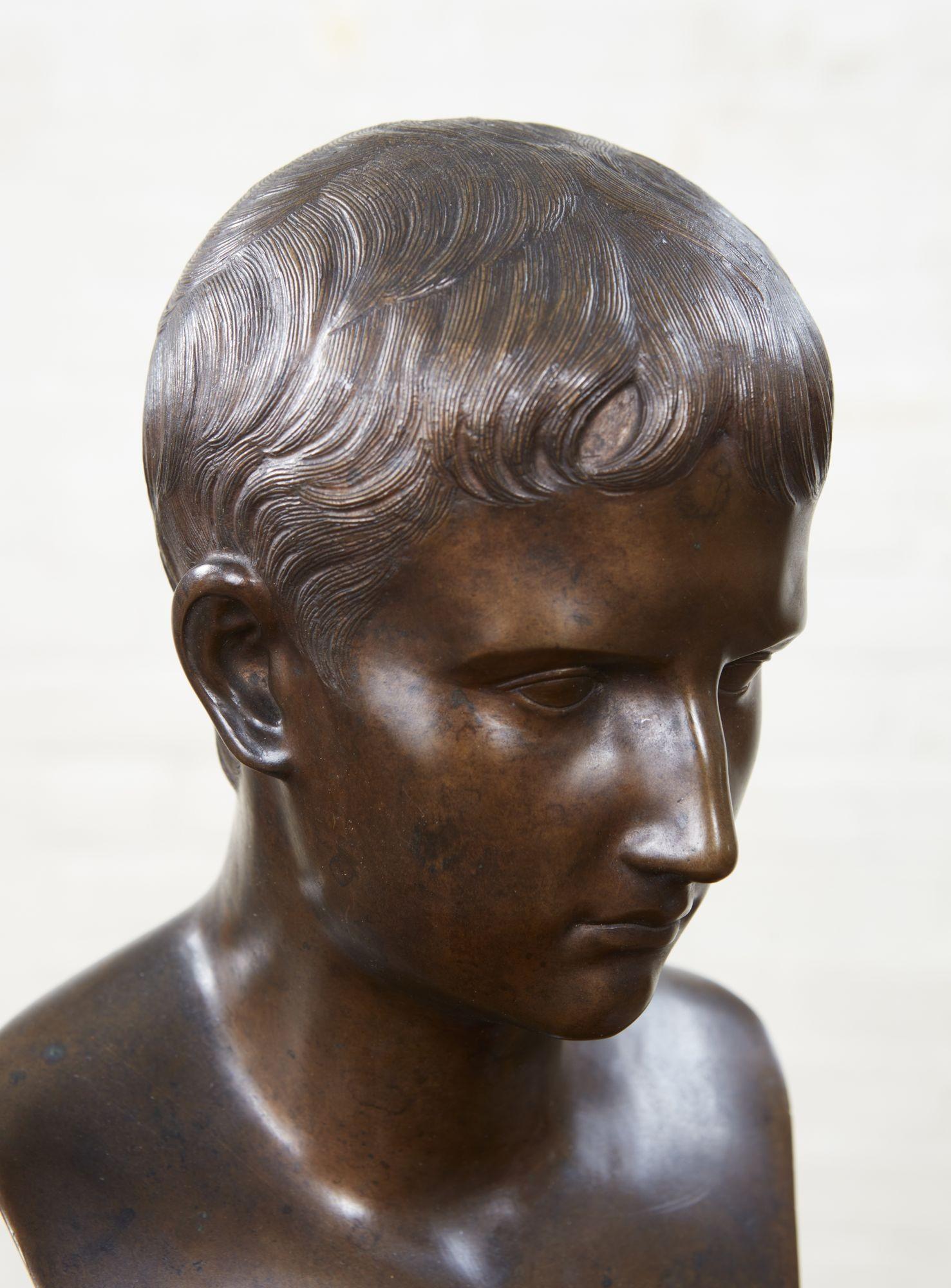 Cast Grand Tour Bust of Augustus For Sale