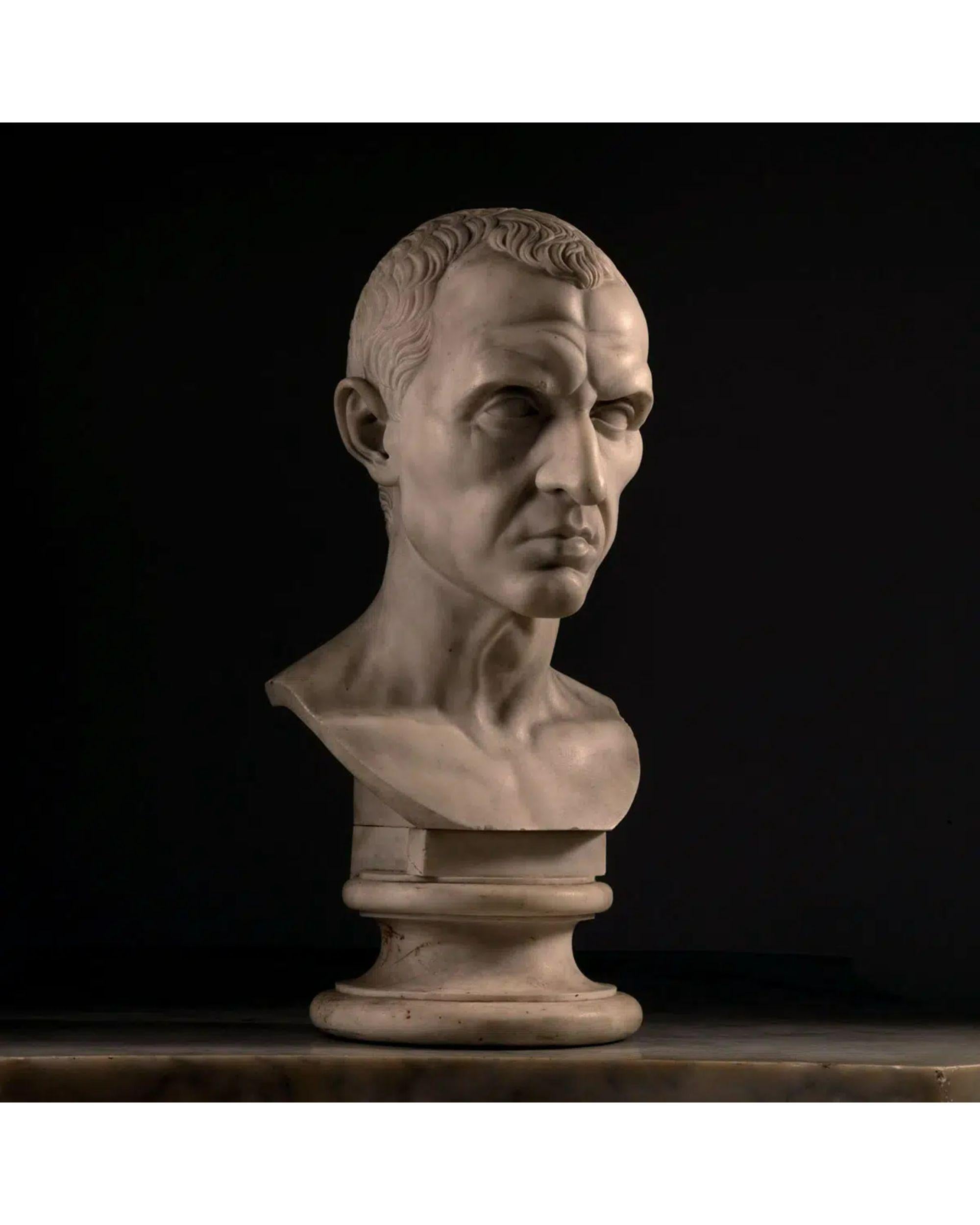 italien Buste de Julius Caesar du Grand Tour, 19ème siècle en vente