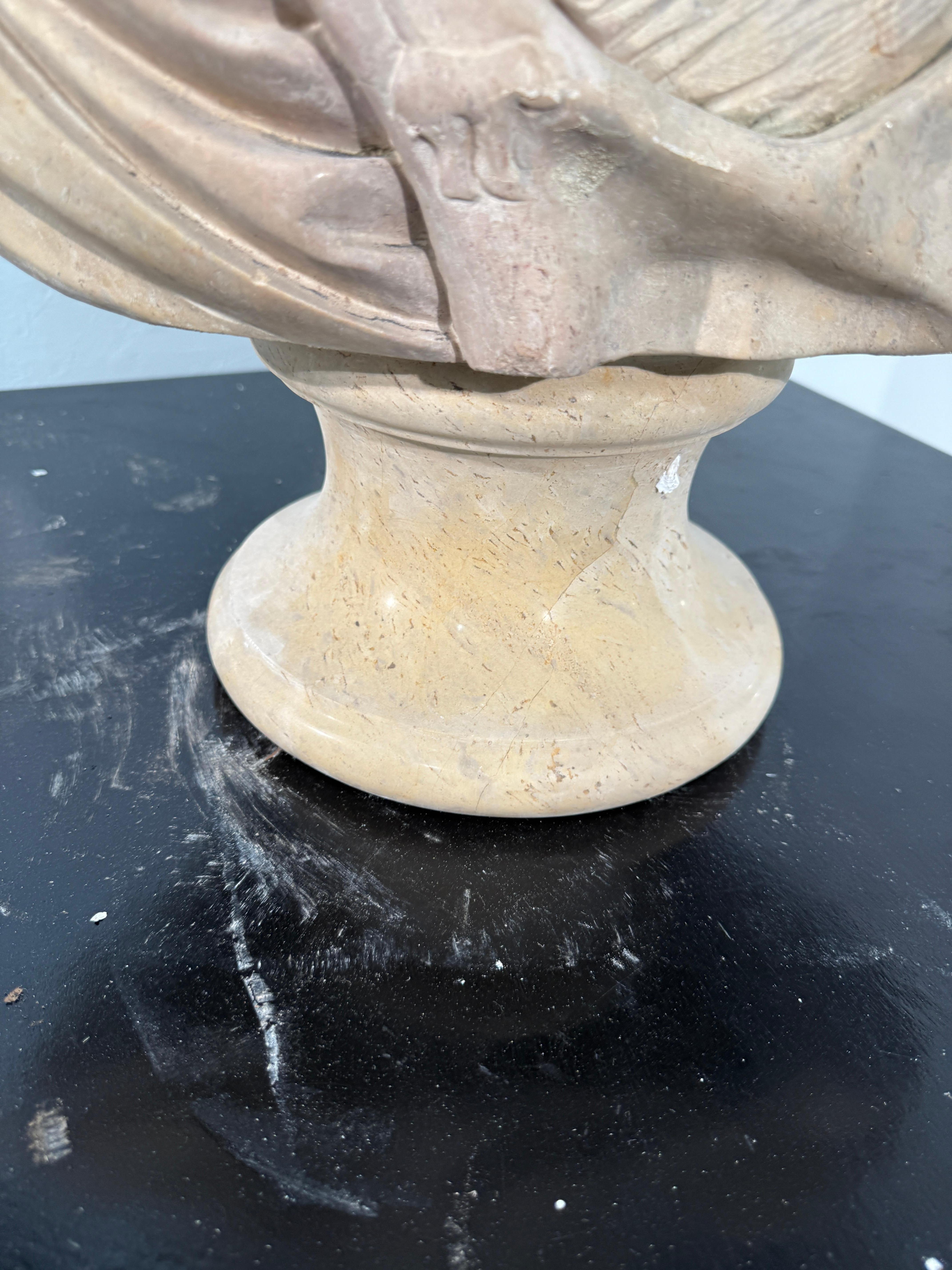 Italian Grand Tour Carved Marble Bust of Louis XIV, Italy, 19th Century For Sale