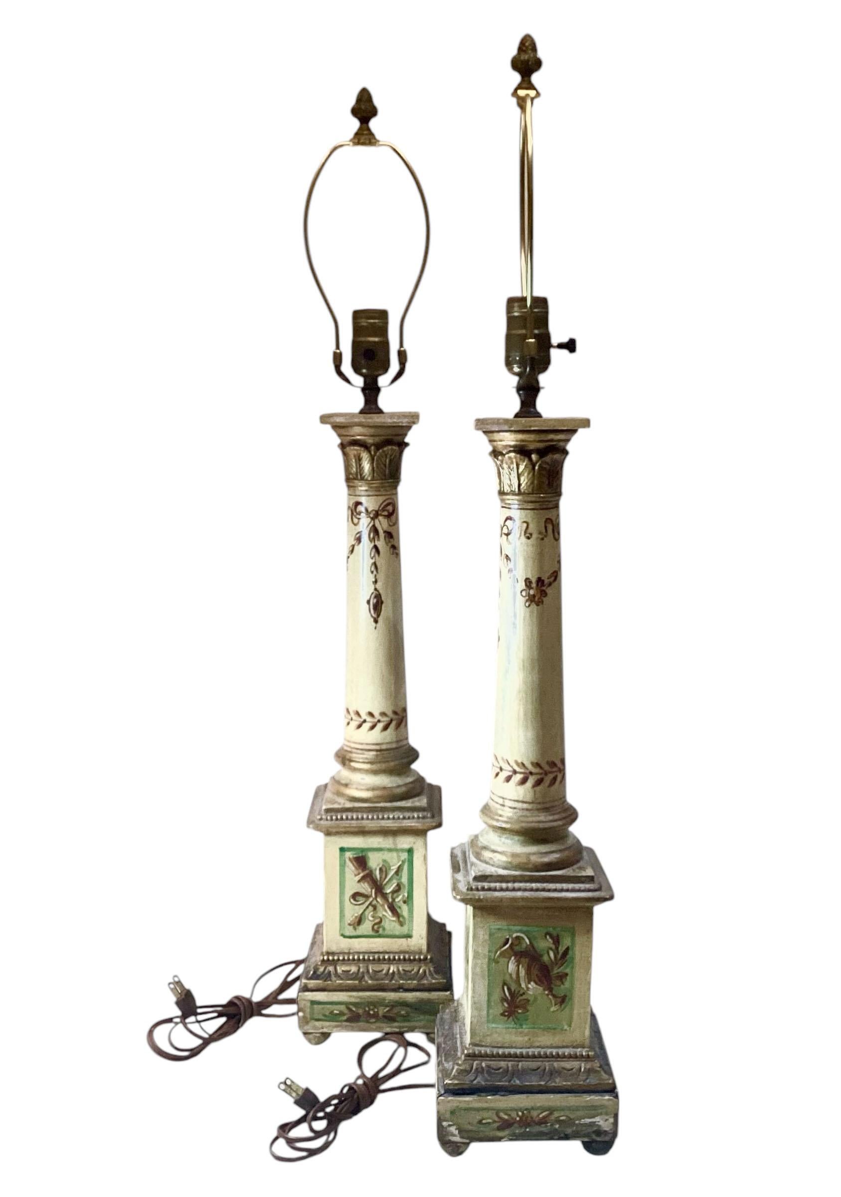 Lámparas de columna Grand Tour Latón en venta