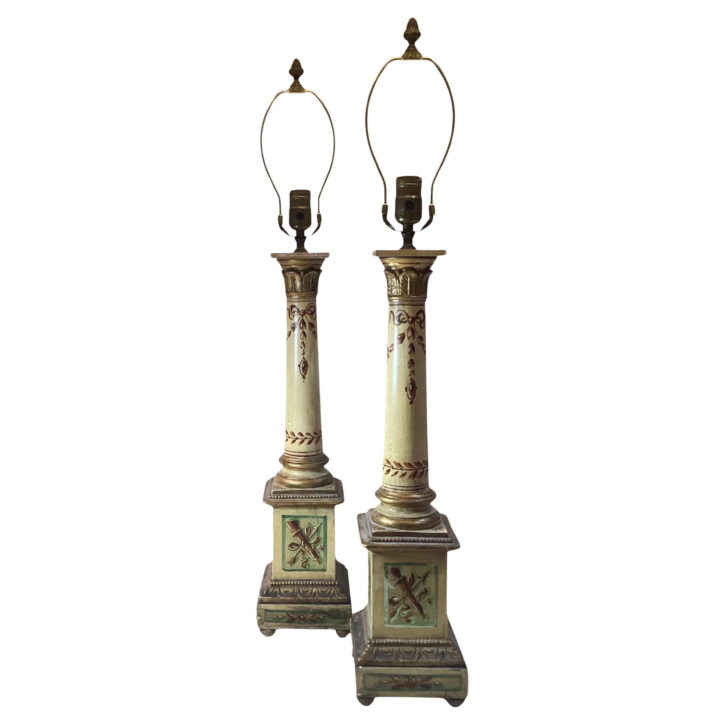 Grand Tour Column Lamps