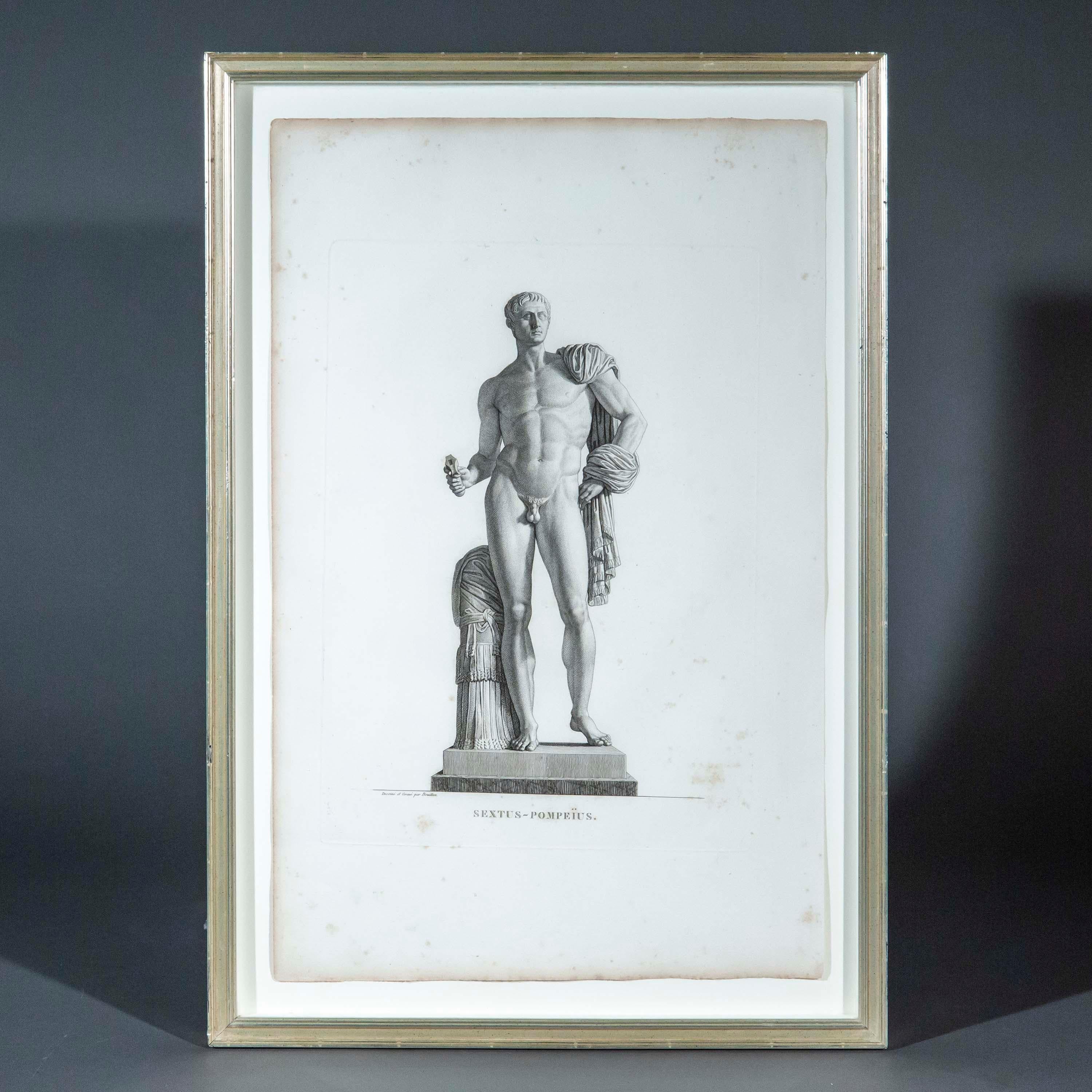 Européen Gravures du Grand Tour d'Allemagne et de Sextus-Pompeius par Pierre Bouillon en vente