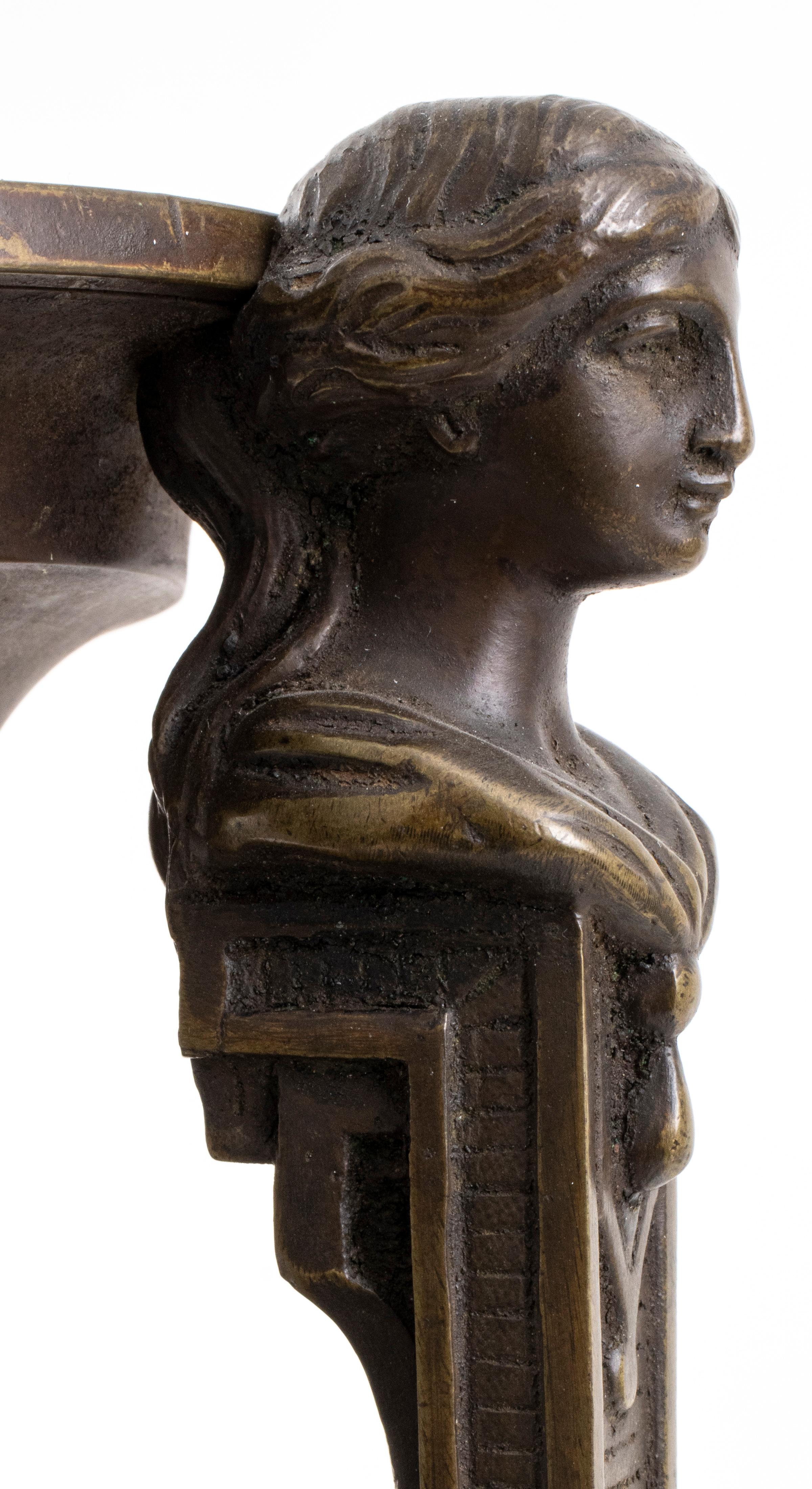 19th Century Grand Tour Etruscan Revival Bronze Amphora Form Lamps