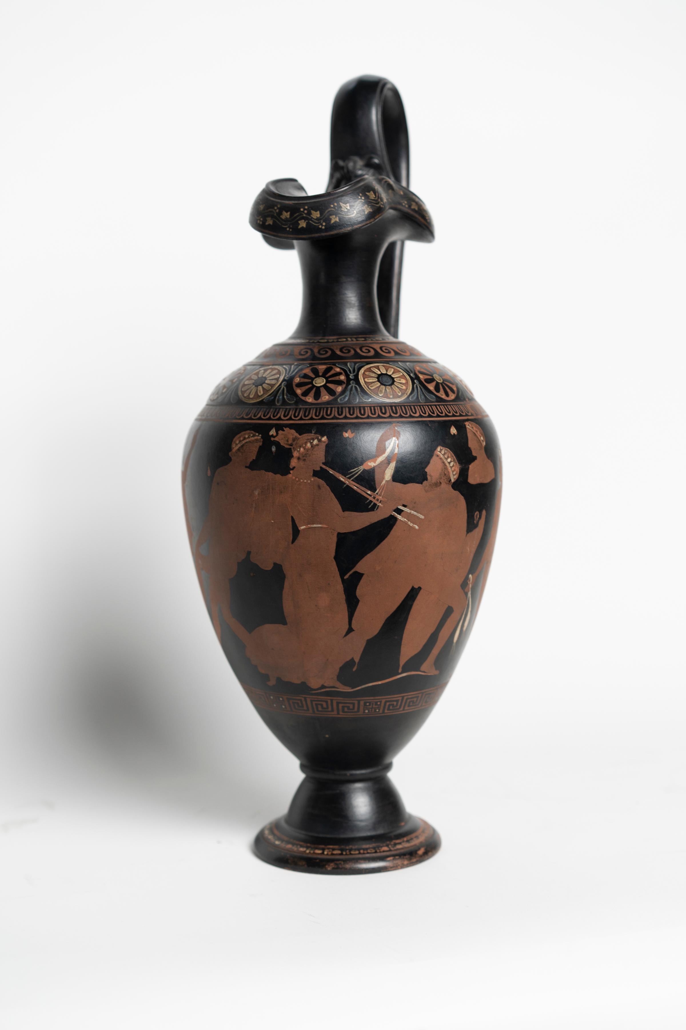 Late 19th Century Grand Tour Etruscan Terracotta Ewer