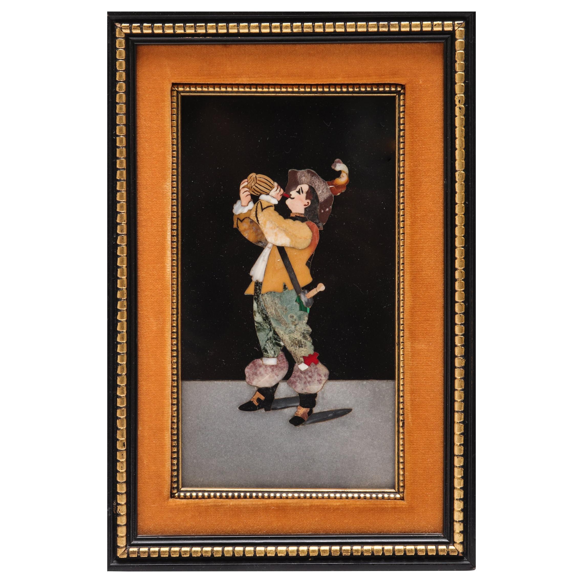 Grand Tour Florentine Pietra Dura Panel For Sale