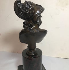 Grand Tour French Bronze Bust of Ajax
