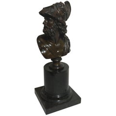 Grand Tour French Bronze Bust of Ajax