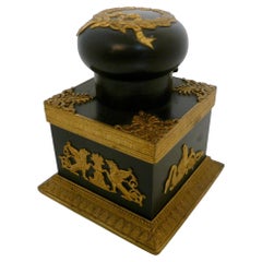 Grand Tour French Empire Bronze Inkwell