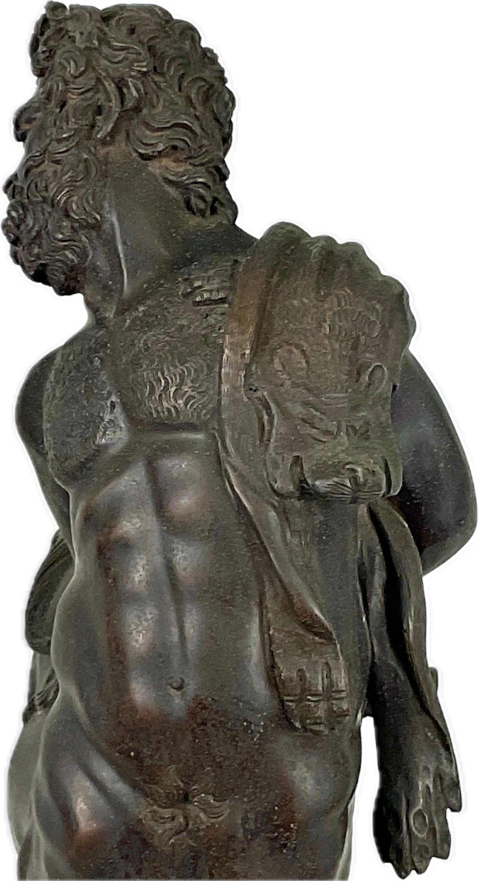 Grand Tour Furietti Centaur Bronze Sculpture On Marble Base 2
