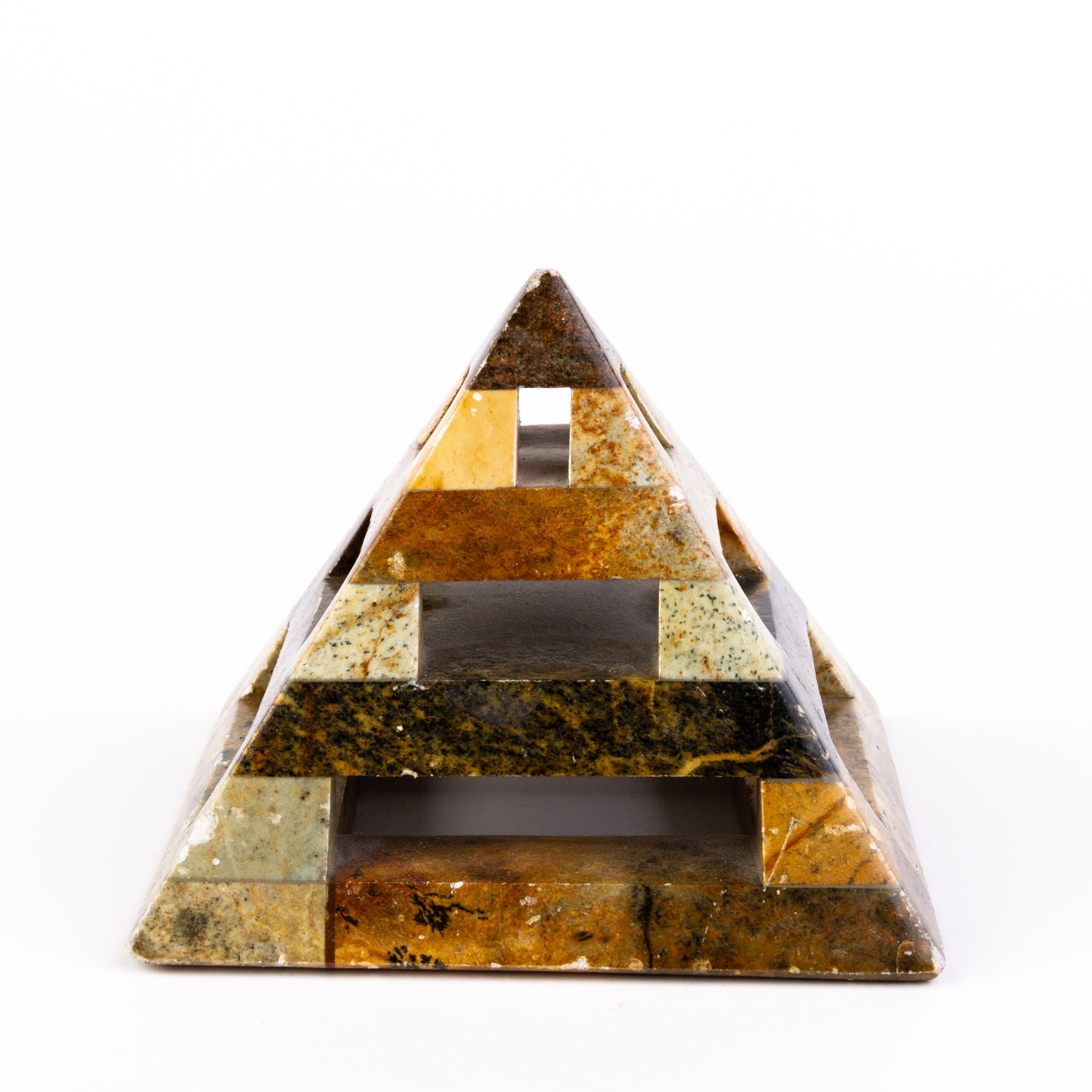 Grand Tour Geode Specimen Pyramid Desk Paperweight  In Good Condition For Sale In Nottingham, GB