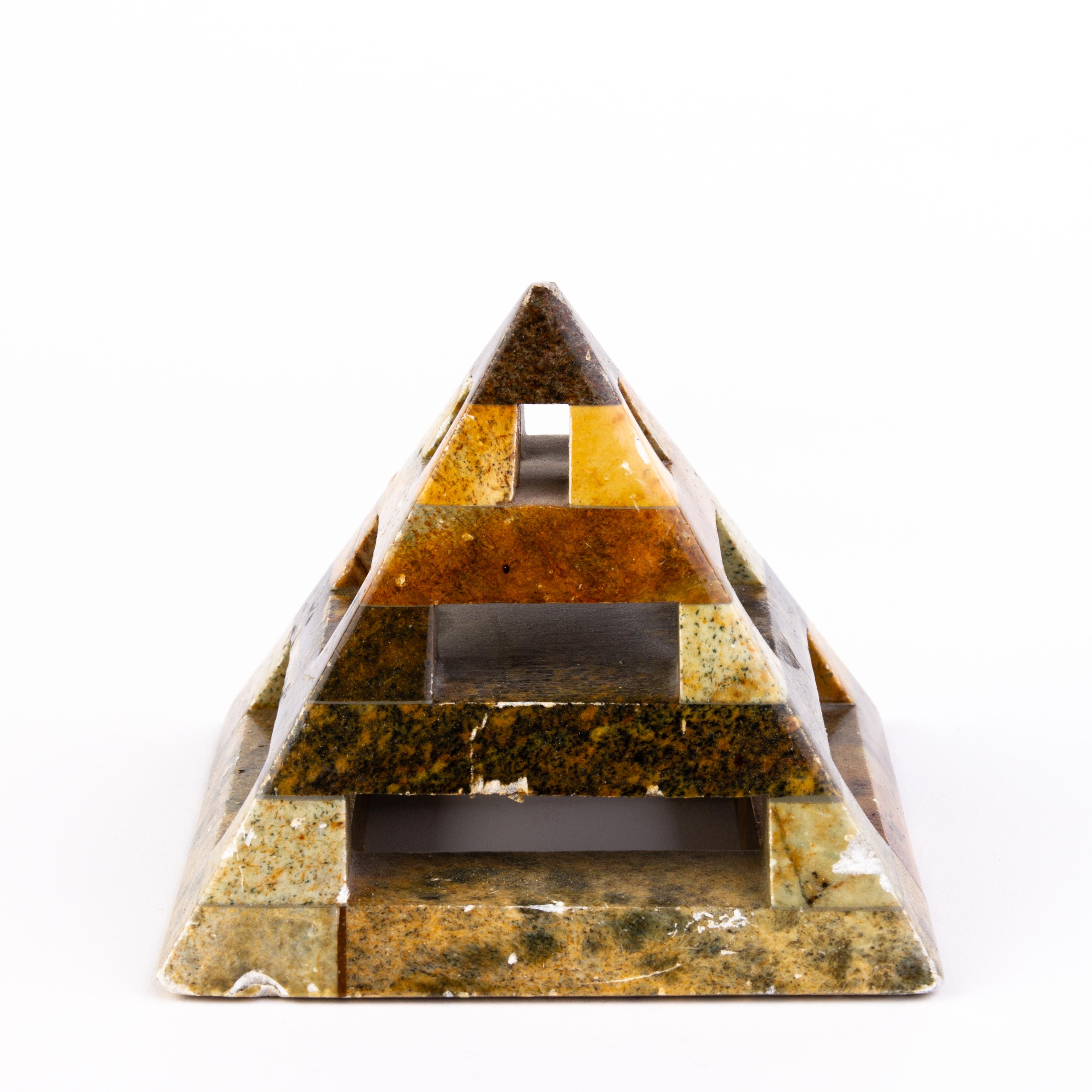 19th Century Grand Tour Geode Specimen Pyramid Desk Paperweight  For Sale