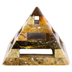 Grand Tour Geode Specimen Pyramid Desk Paperweight 