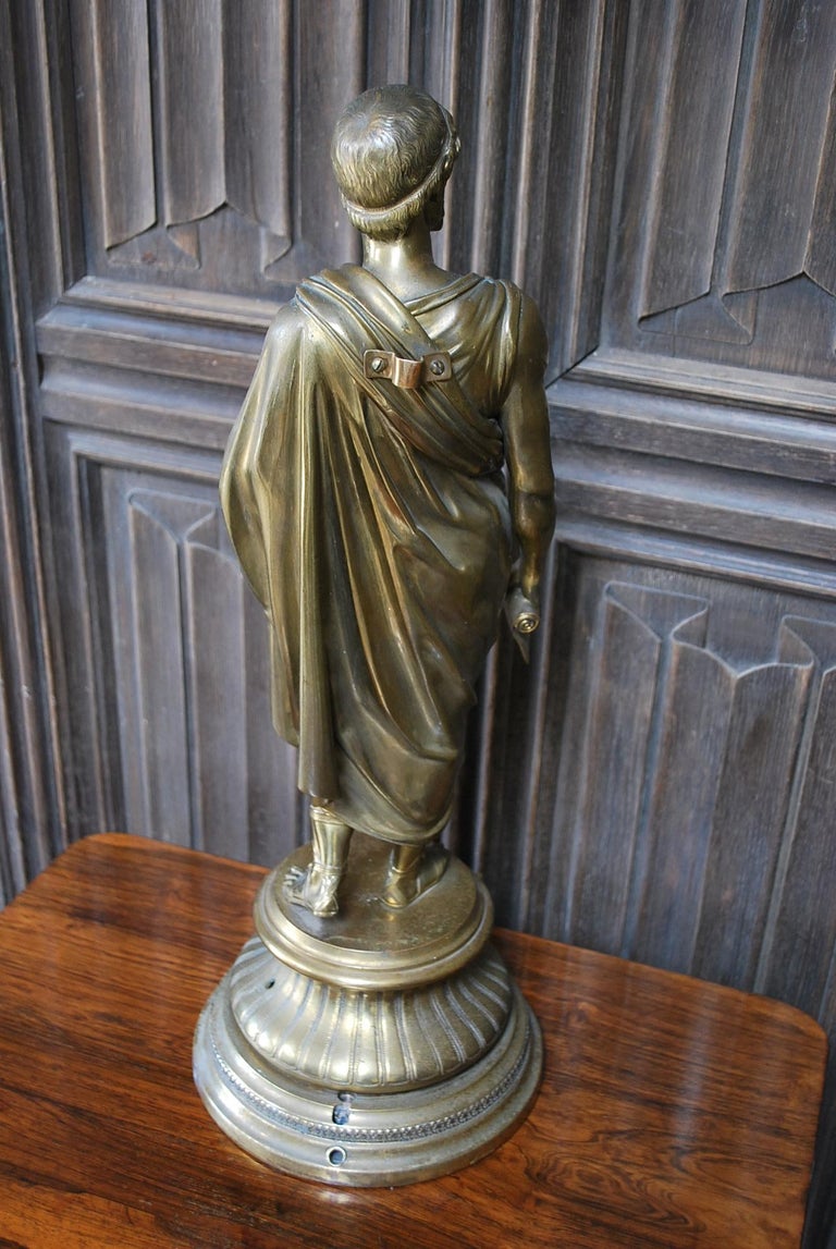 Grand Tour Gilt Bronze Roman Scholar For Sale at 1stDibs