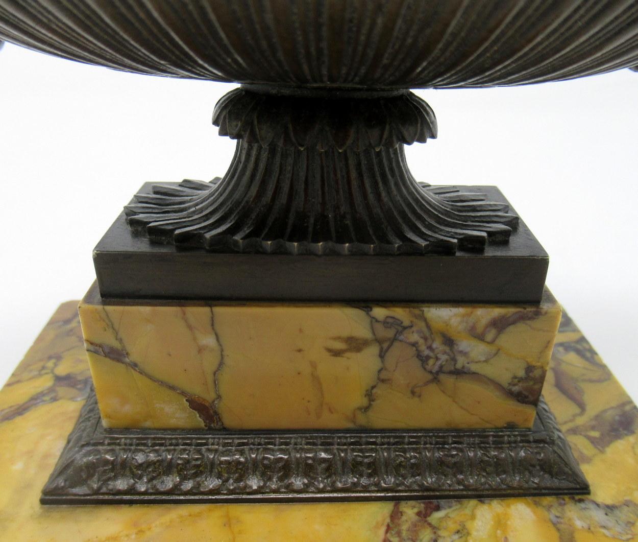 Grand Tour Italian French Bronze Urn Vase Sienna Marble Potpourri, 19th Century 1