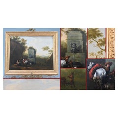 Grand Tour Italianate Oi Malerei Landschaft nach Jan Miel 1780