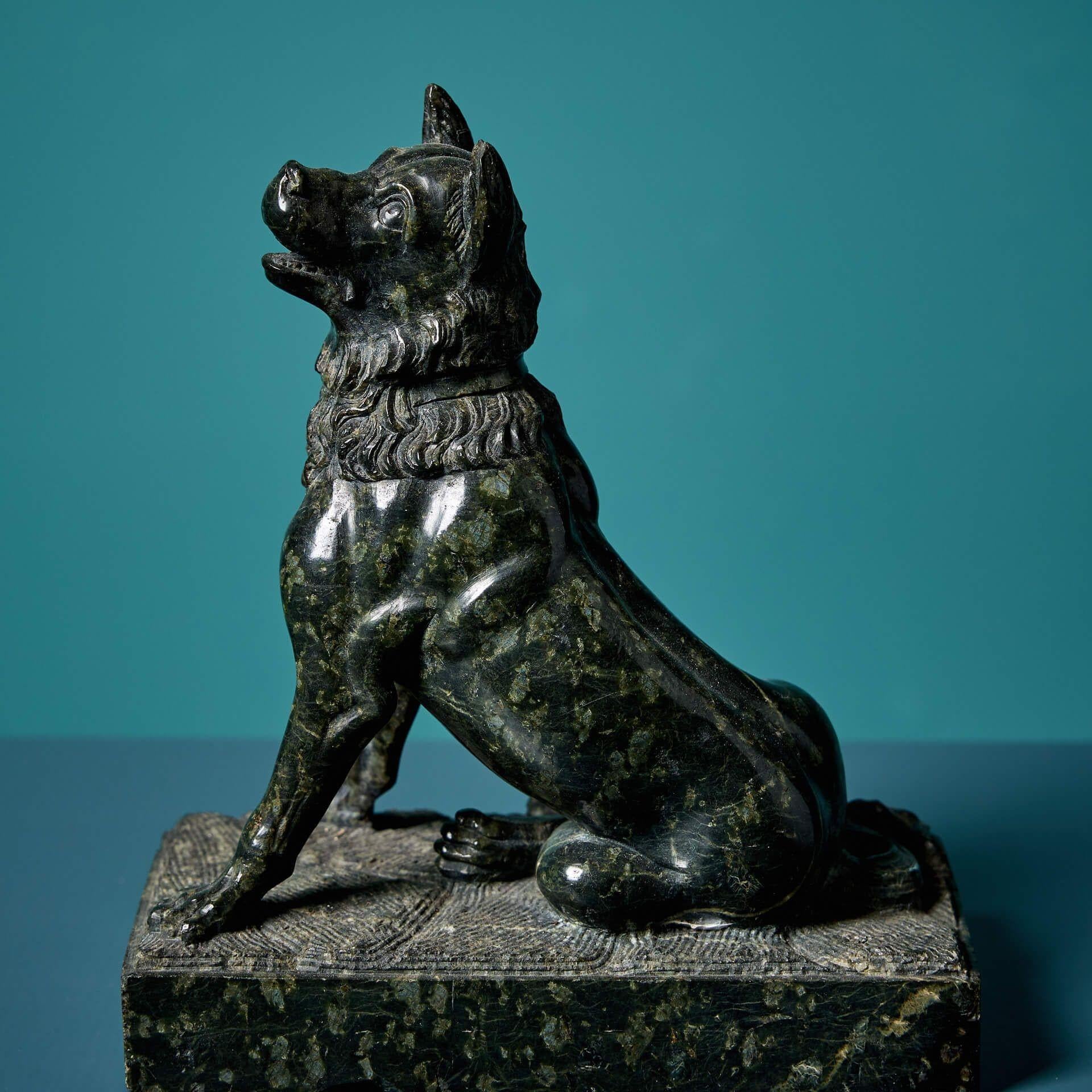 Escultura Serpentina Perro Grand Tour Jennings Después de la Antigüedad Italiano en venta