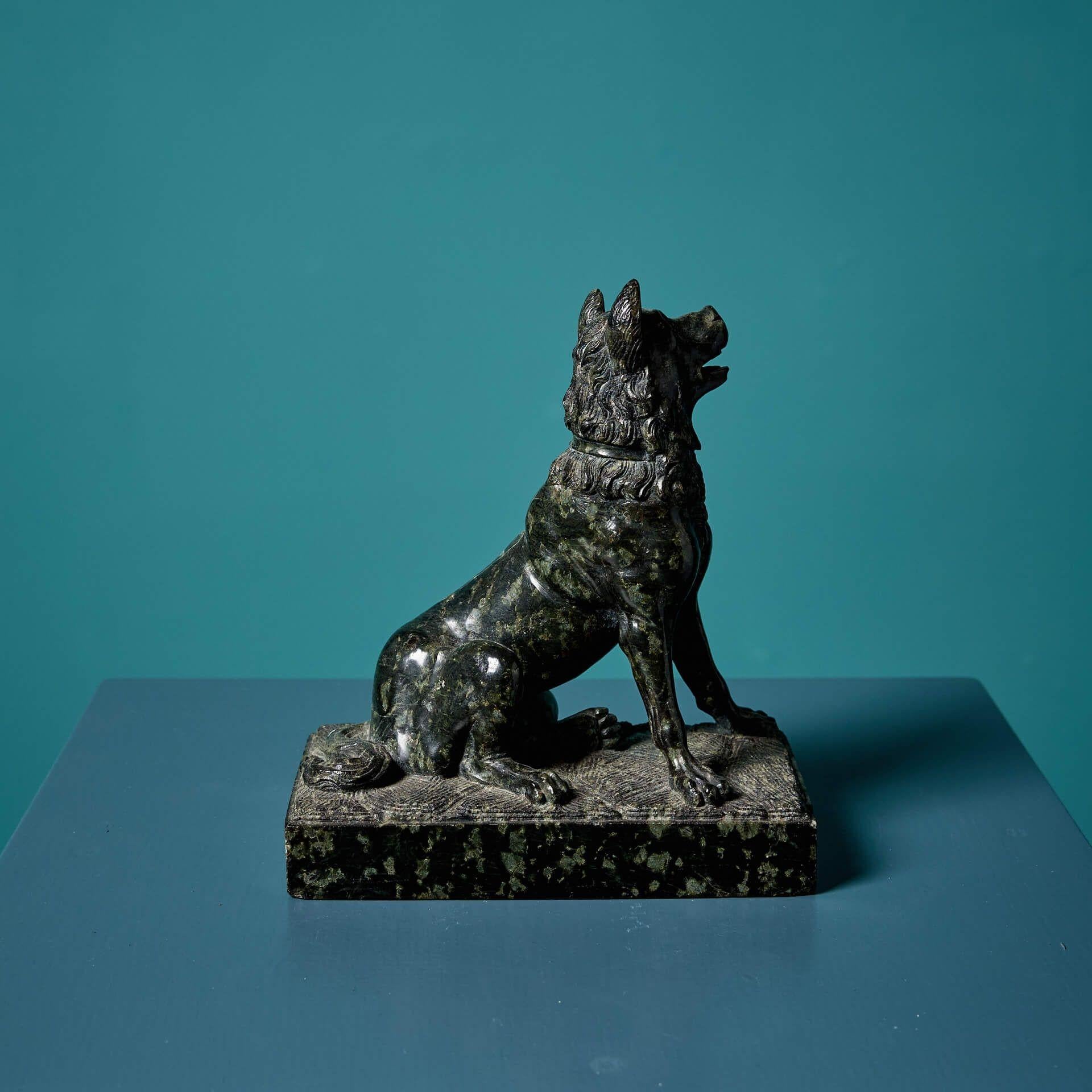 Escultura Serpentina Perro Grand Tour Jennings Después de la Antigüedad siglo XIX en venta