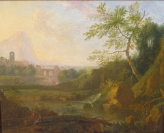 Grand Tour, Landscape of the Roman Countryside with Architecture and Characters