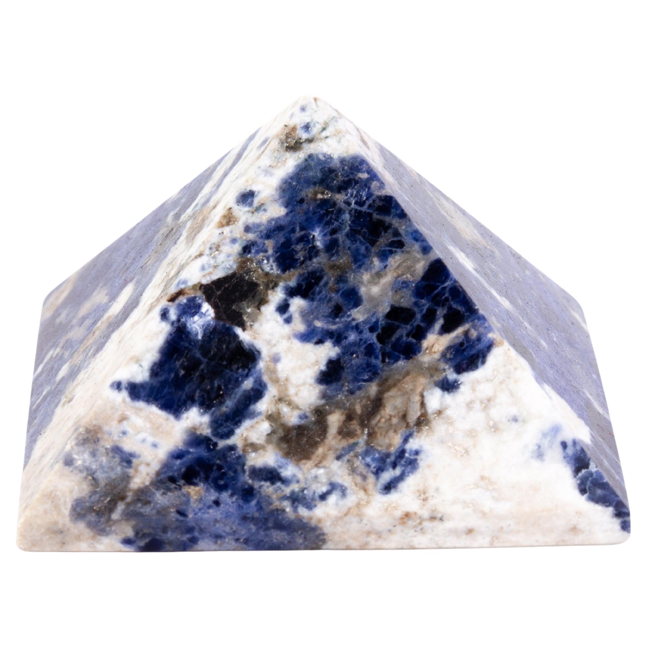 Grand Tour Lapis Lazuli Specimen Pyramid Desk Paperweight  For Sale