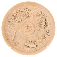 Grand Tour Lava Cameo Relief Hunting Plaque