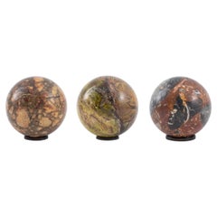 Grand Tour Manner Stone Spheres, Set of 3