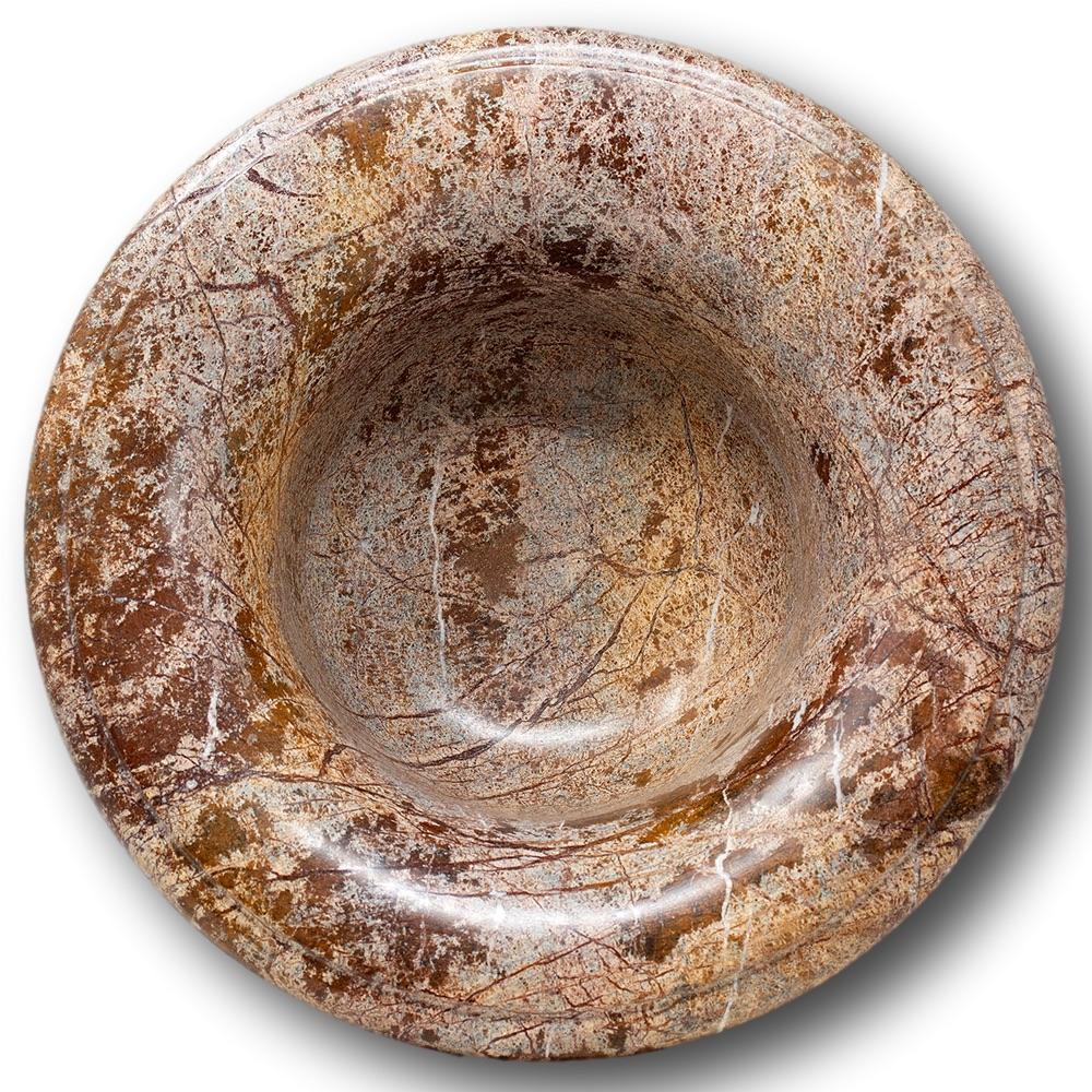 Grand Tour Marmor und Bronze Tazza Urnenaufsatz im Angebot 1