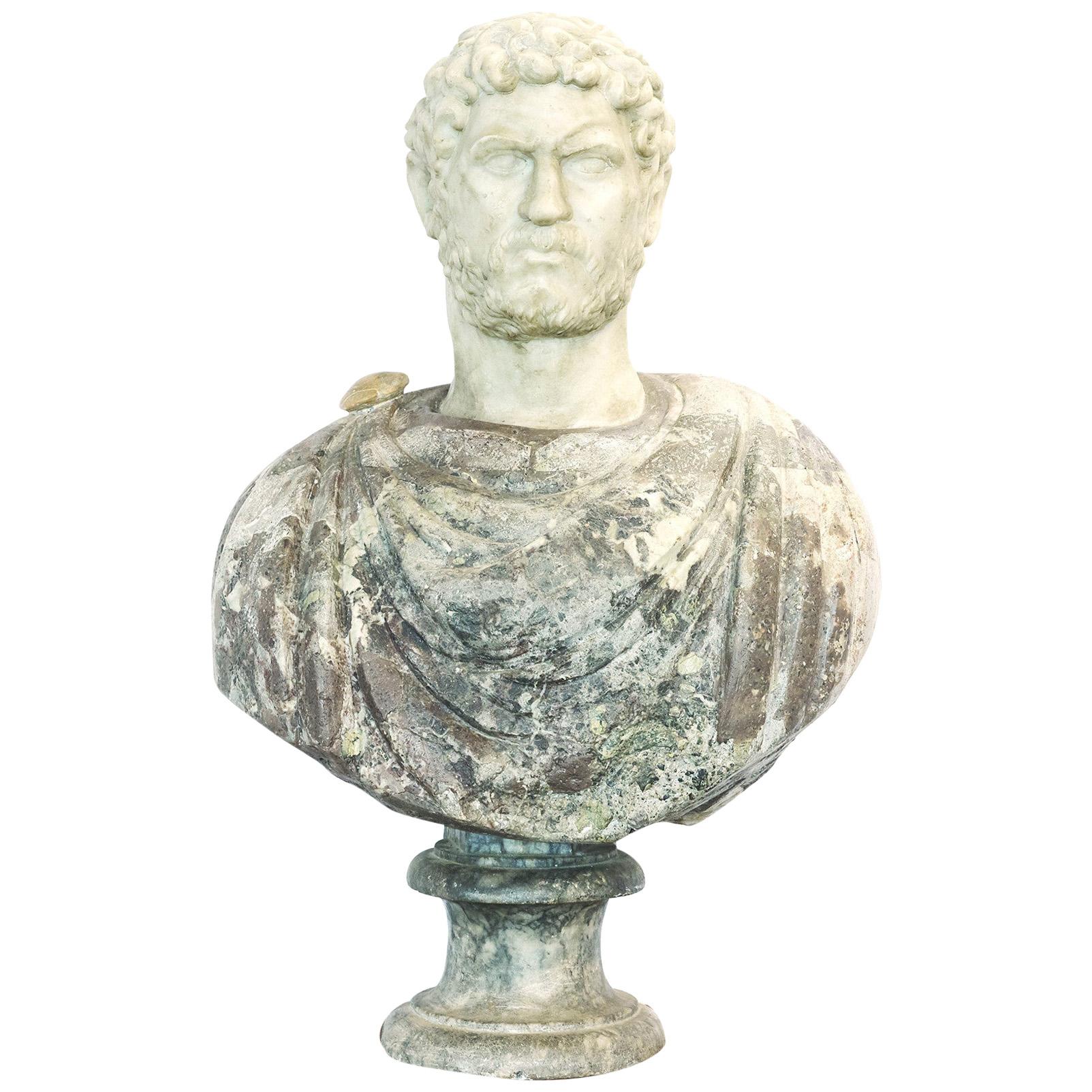 Grand Tour Marble Bust of Emperor Hadrian