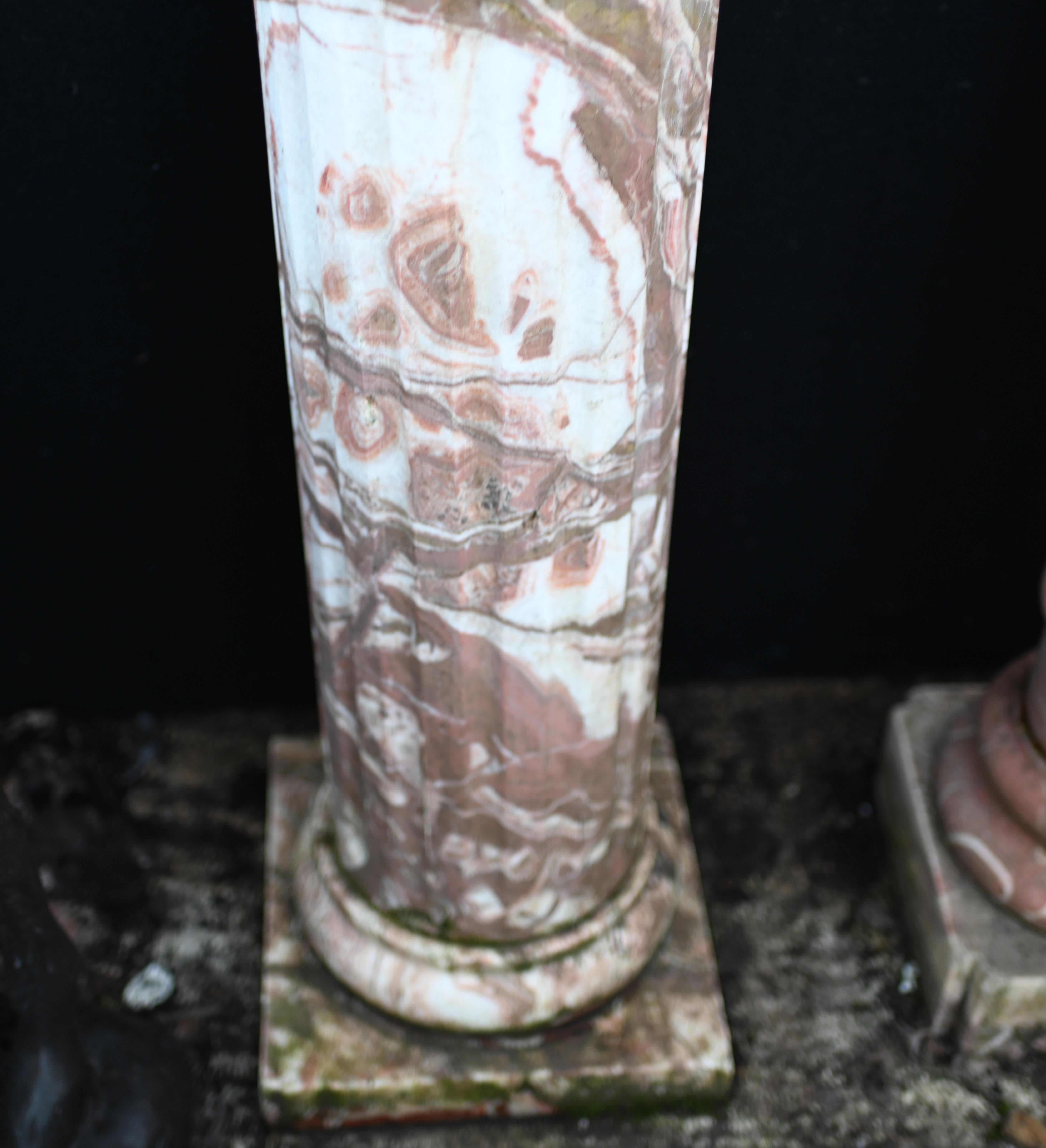 Grand Tour Marble Column Pedestal Stand In Good Condition In Potters Bar, GB