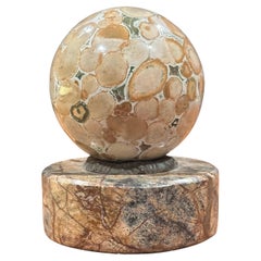 Grand Tour Marble Orb on Round Base Paperweight by Theodore Alexander