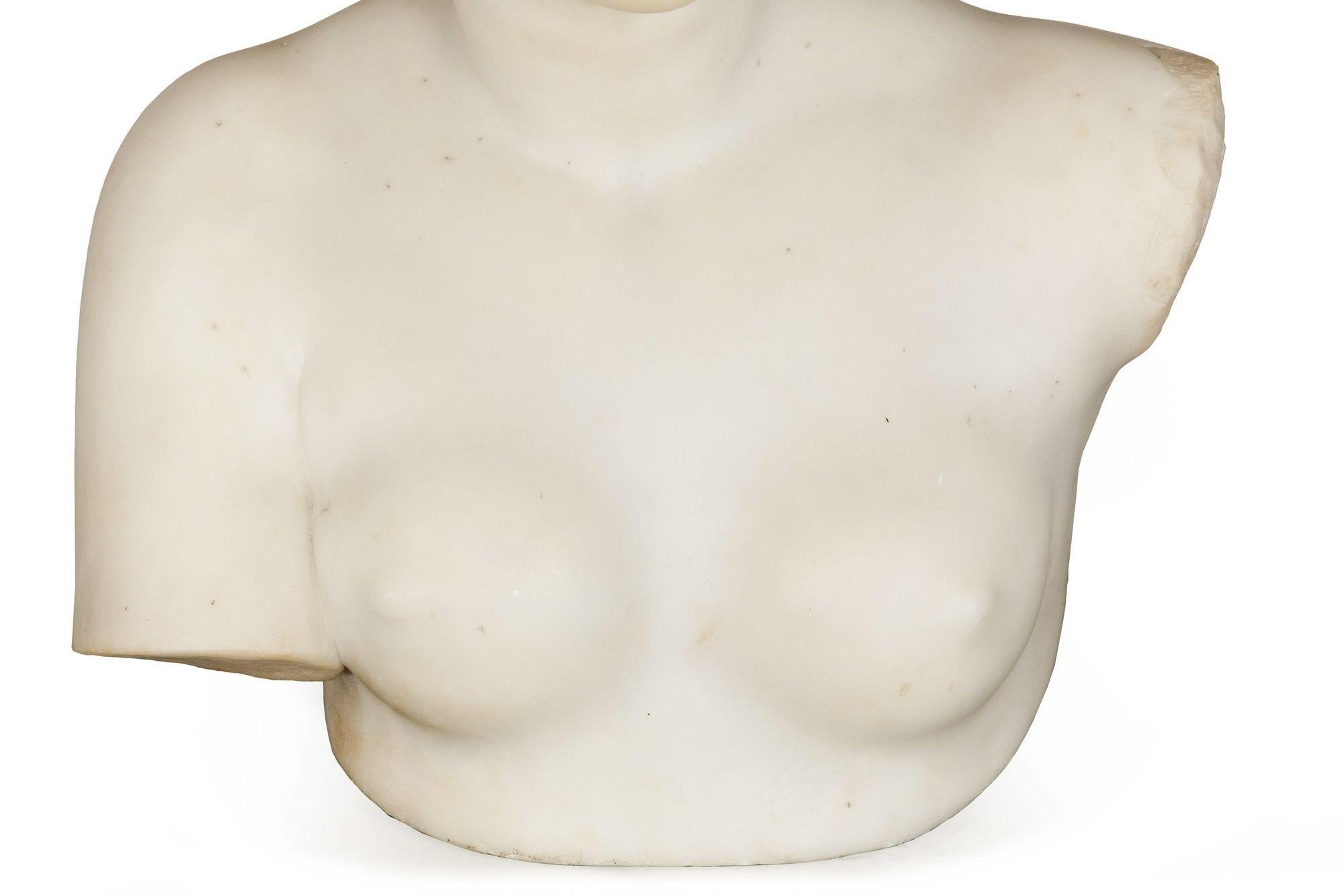 Statua di scultura in marmo Grand Tour Busto di Venere di Milo dopo l'Antico in vendita 2