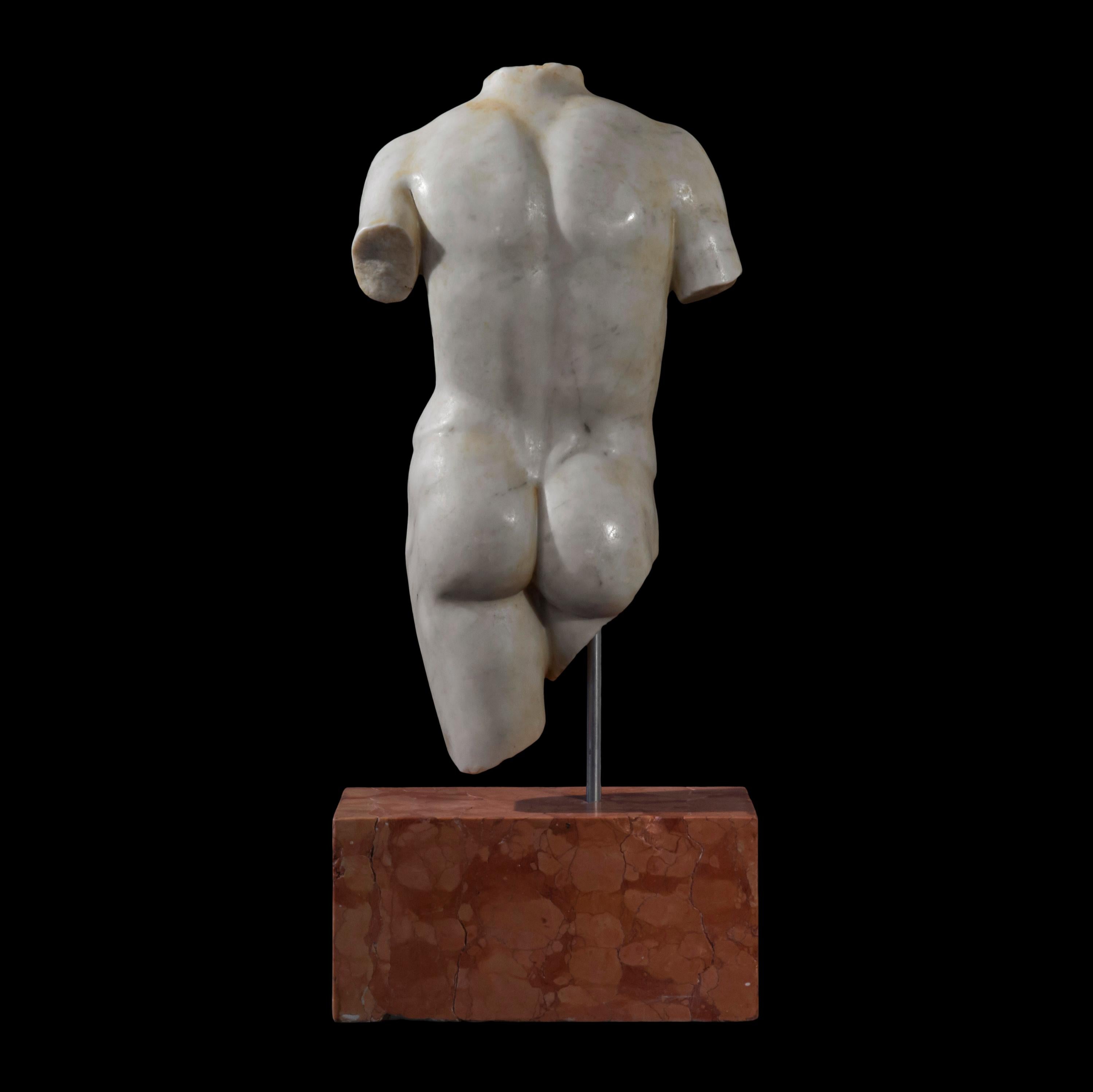 Classical Greek Grand Tour Marble Torso of an Athlete