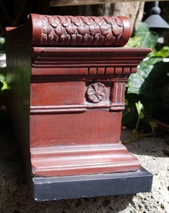 Grand Tour Marmo Rosso Modelo de la Tumba de Escipión, Italiano, Siglo XIX