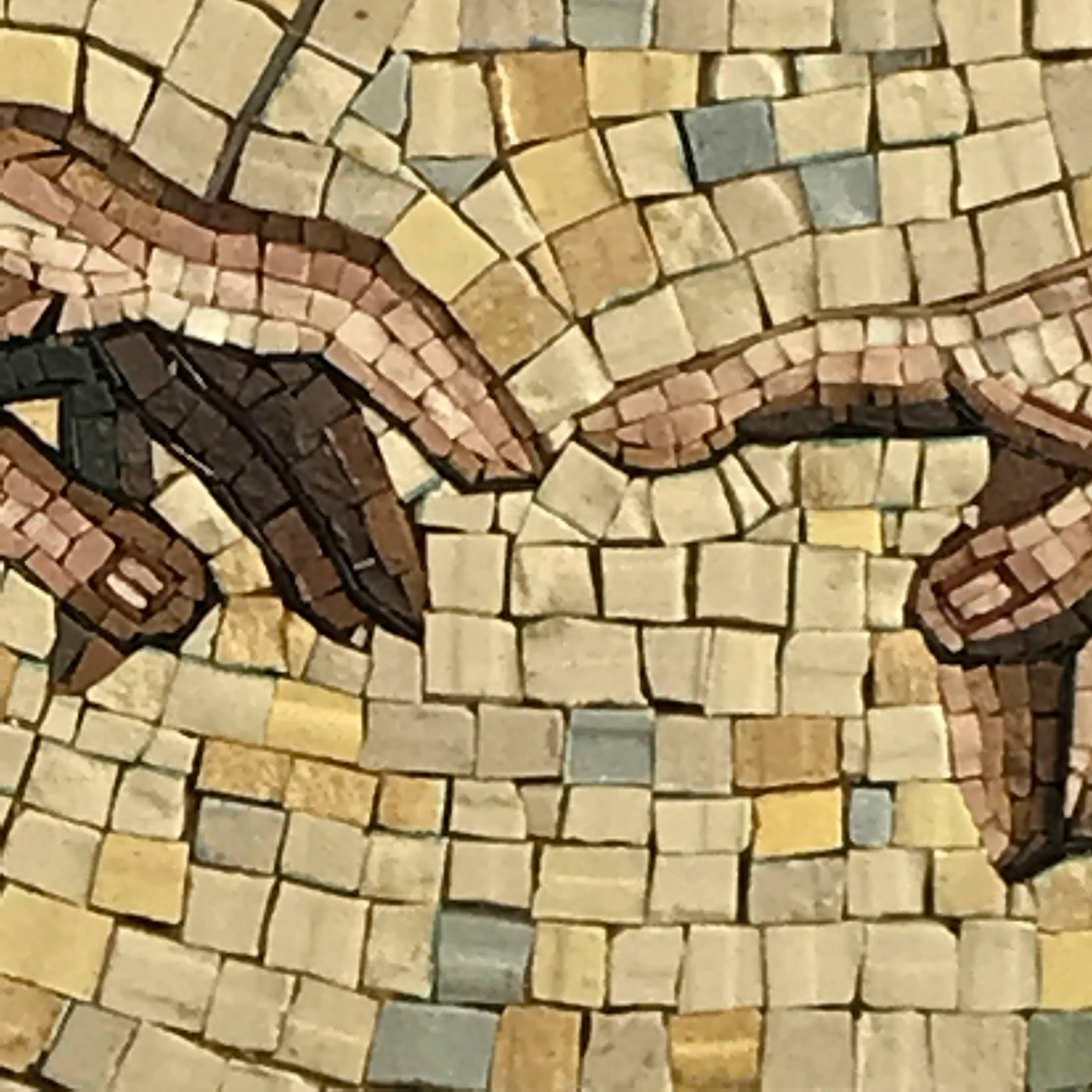 20th Century Grand Tour Micro Mosaic Detail of Michelangelo's Creazione di Adamo