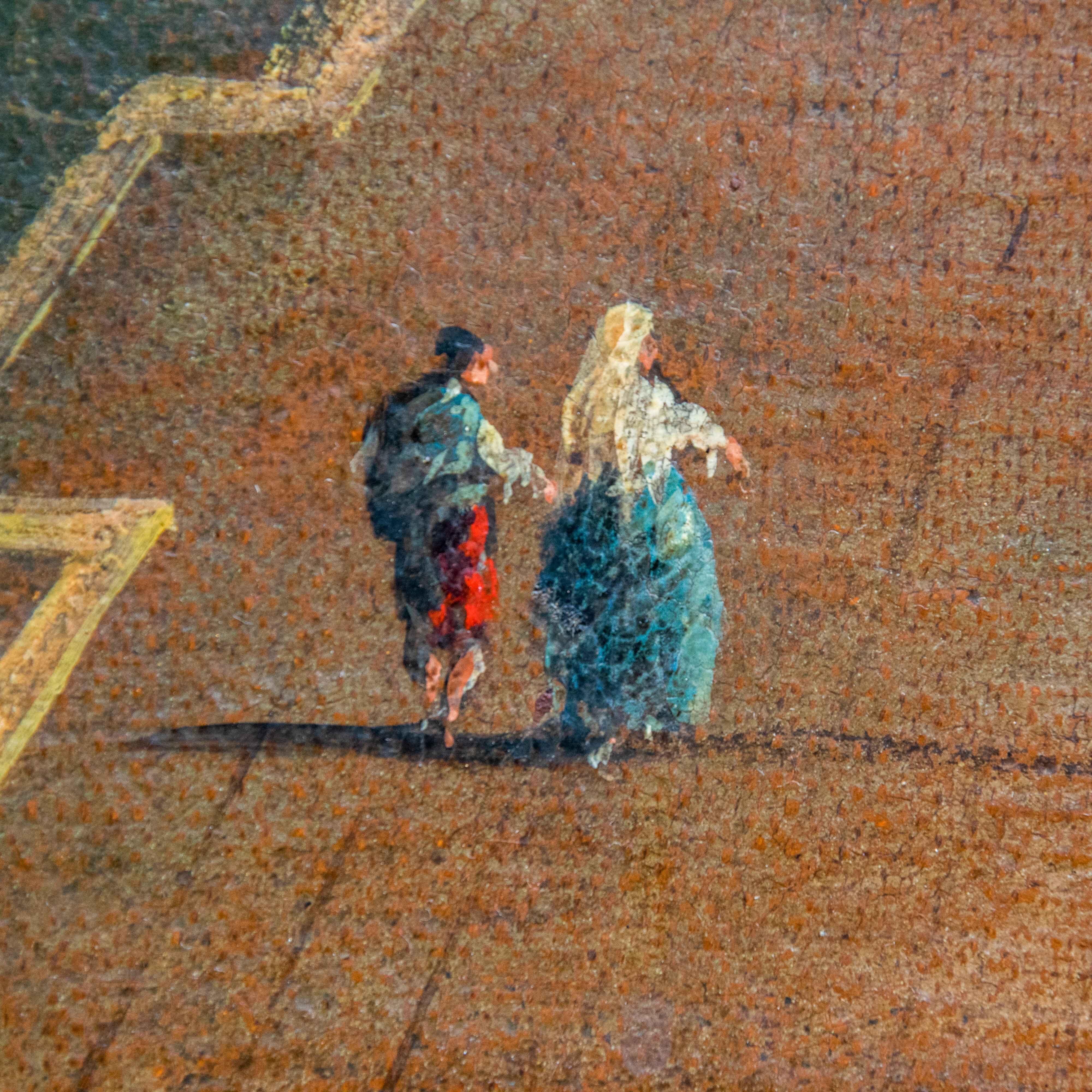 Gilt Grand Tour Mid-18th Century Rectangular Venice Framed Oil on Canvas Painting