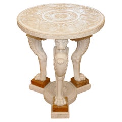Grand Tour Mid 19th Century Neoclassical Marble Gueridon