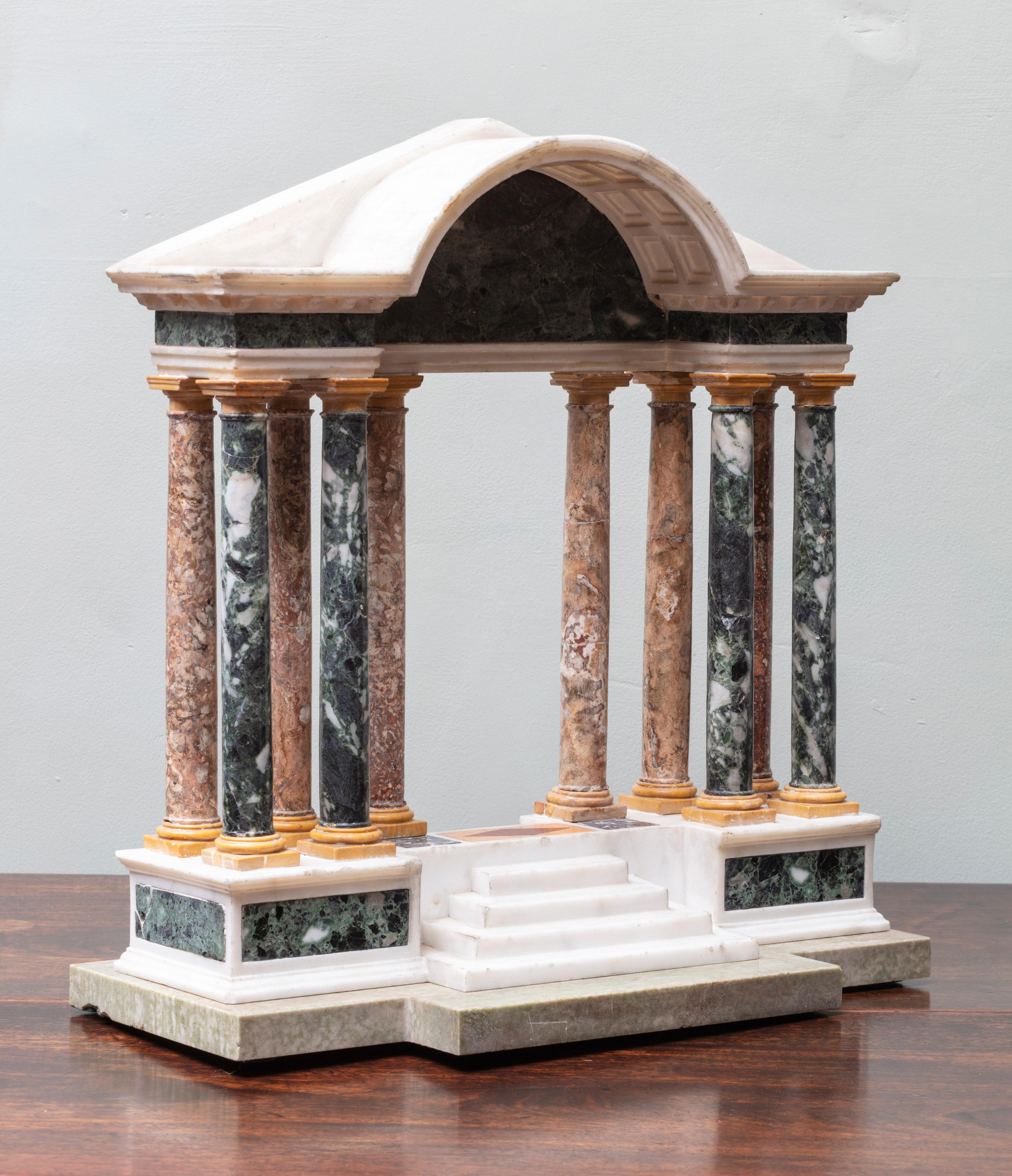 Carved Grand Tour Model of a Palladian Portico