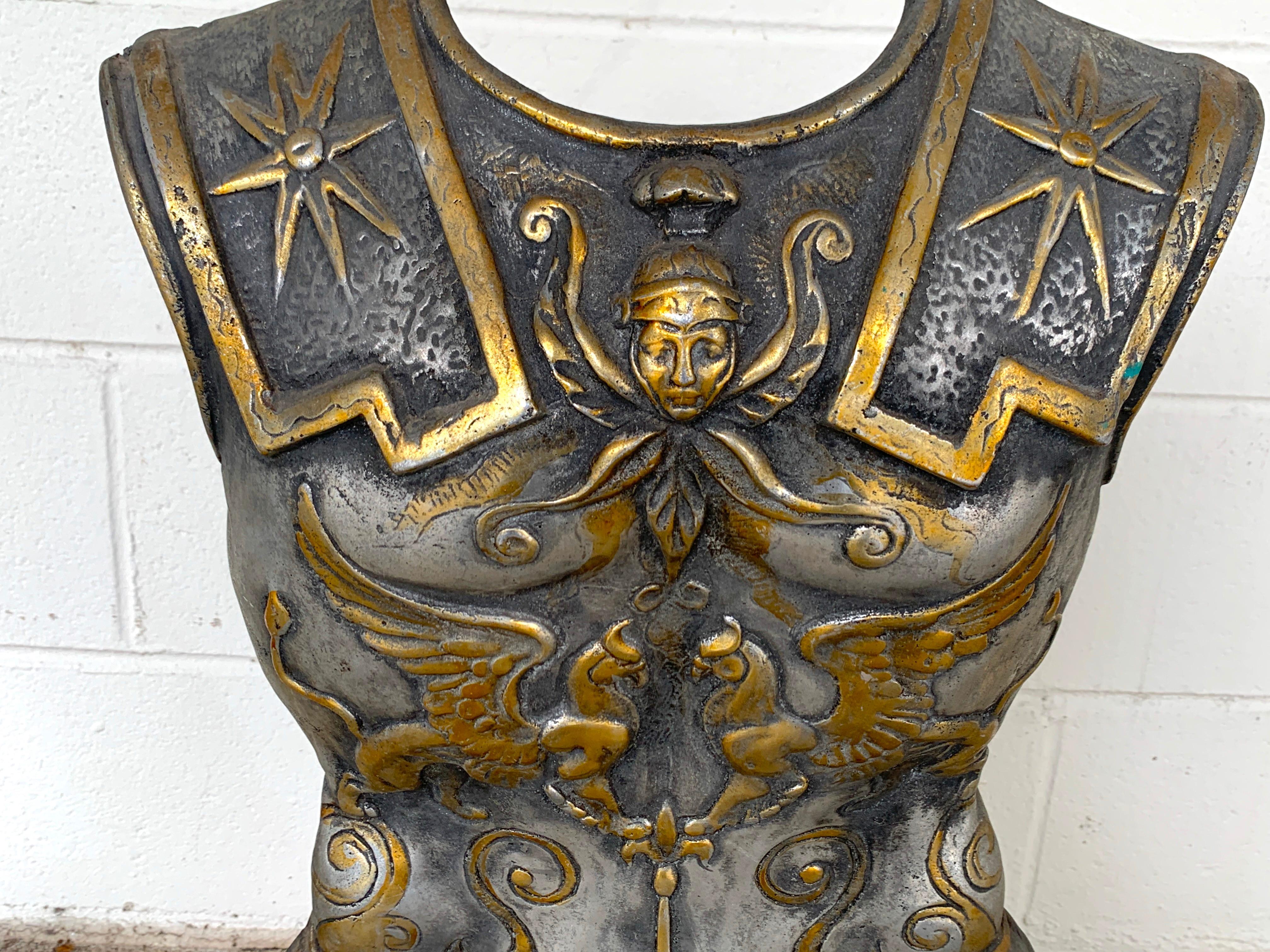 Italian Grand Tour Model of a Roman Breast Plate, Museum Mounted