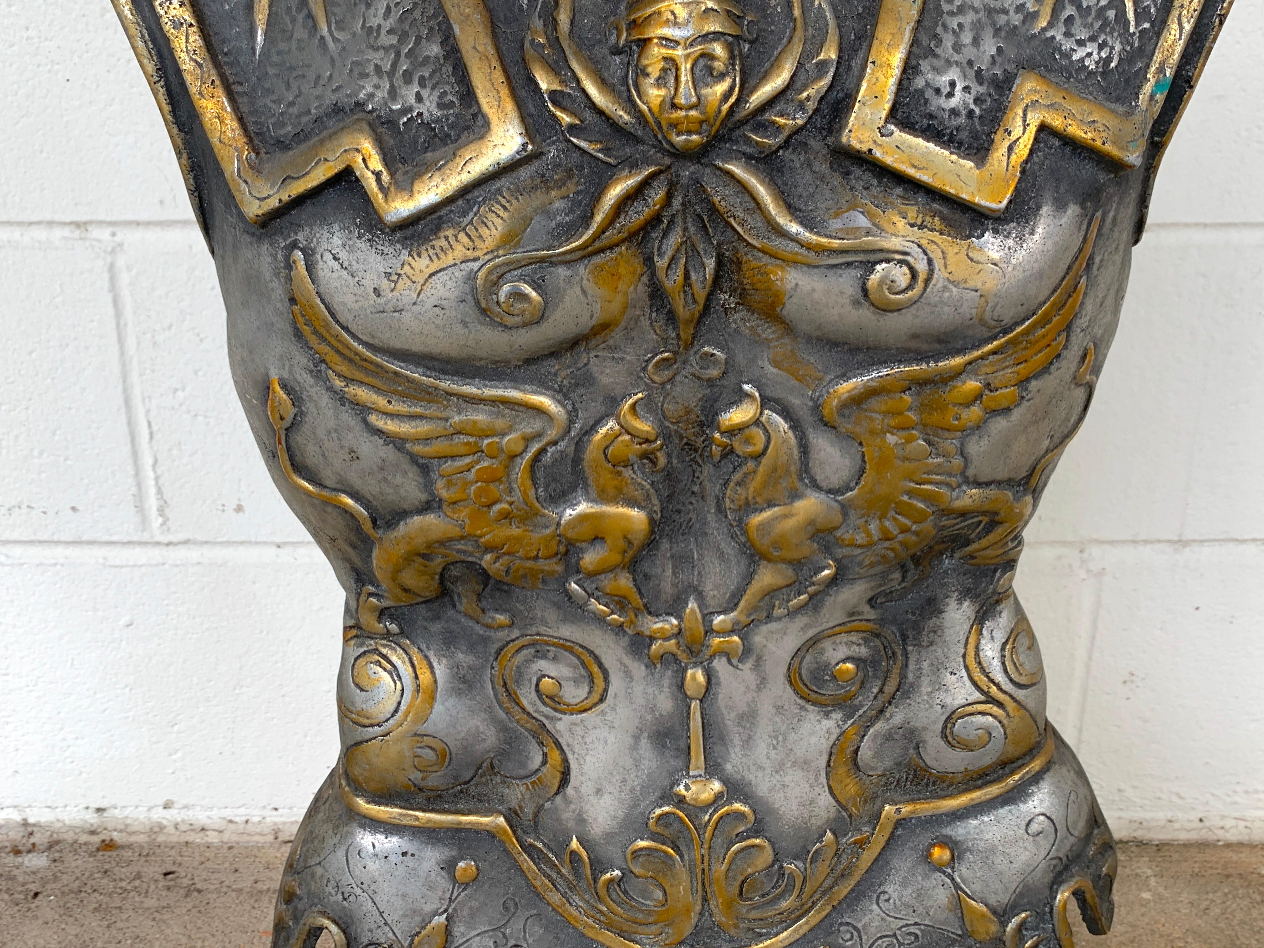 Italian Grand Tour Model of a Roman Breast Plate, Museum Mounted For Sale