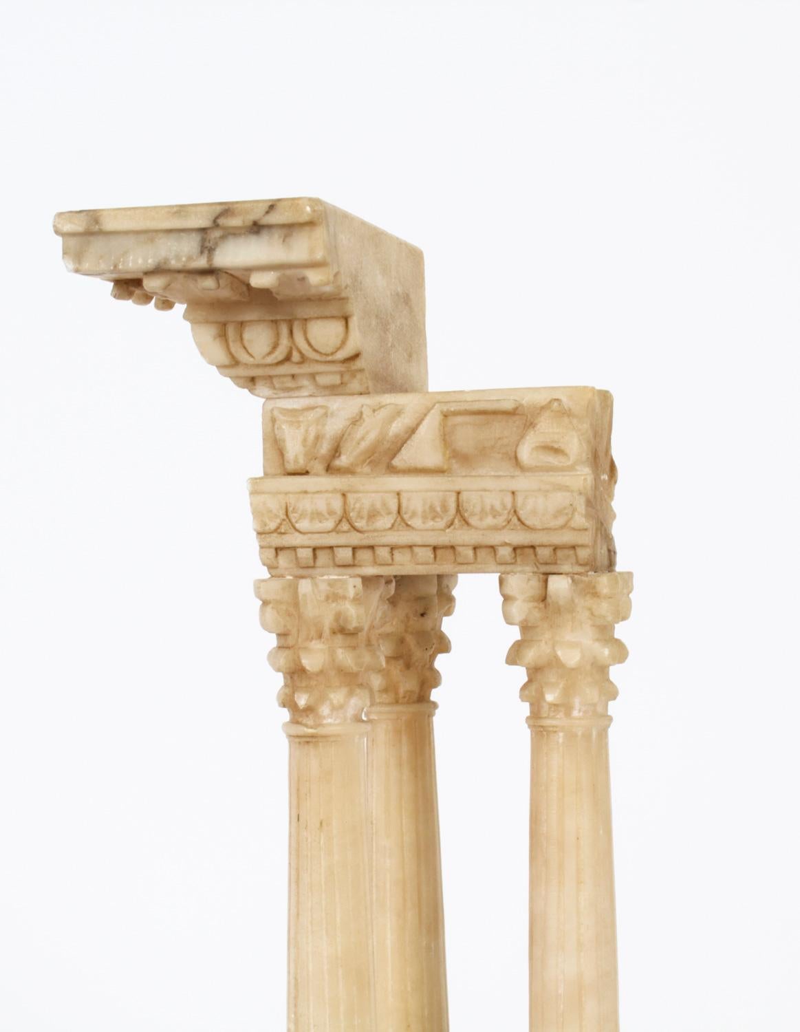 Grand Tour Model of Temple of Vespasian and Titus Ruin, Mid-20th Century 6