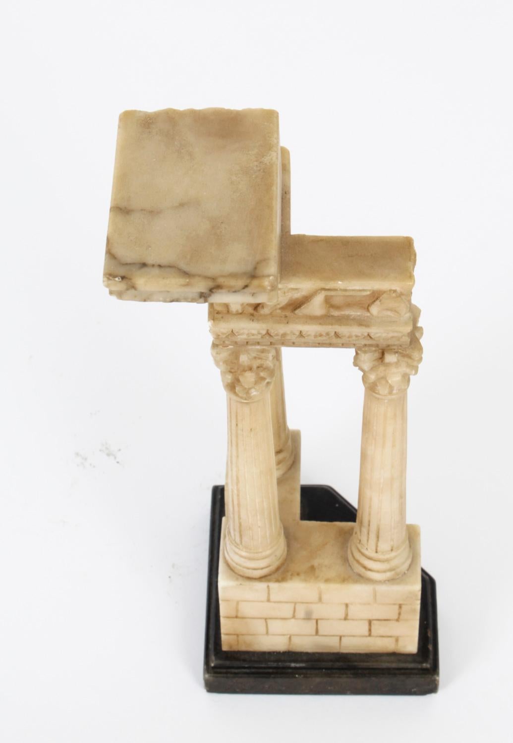 Grand Tour Model of Temple of Vespasian and Titus Ruin, Mid-20th Century 9